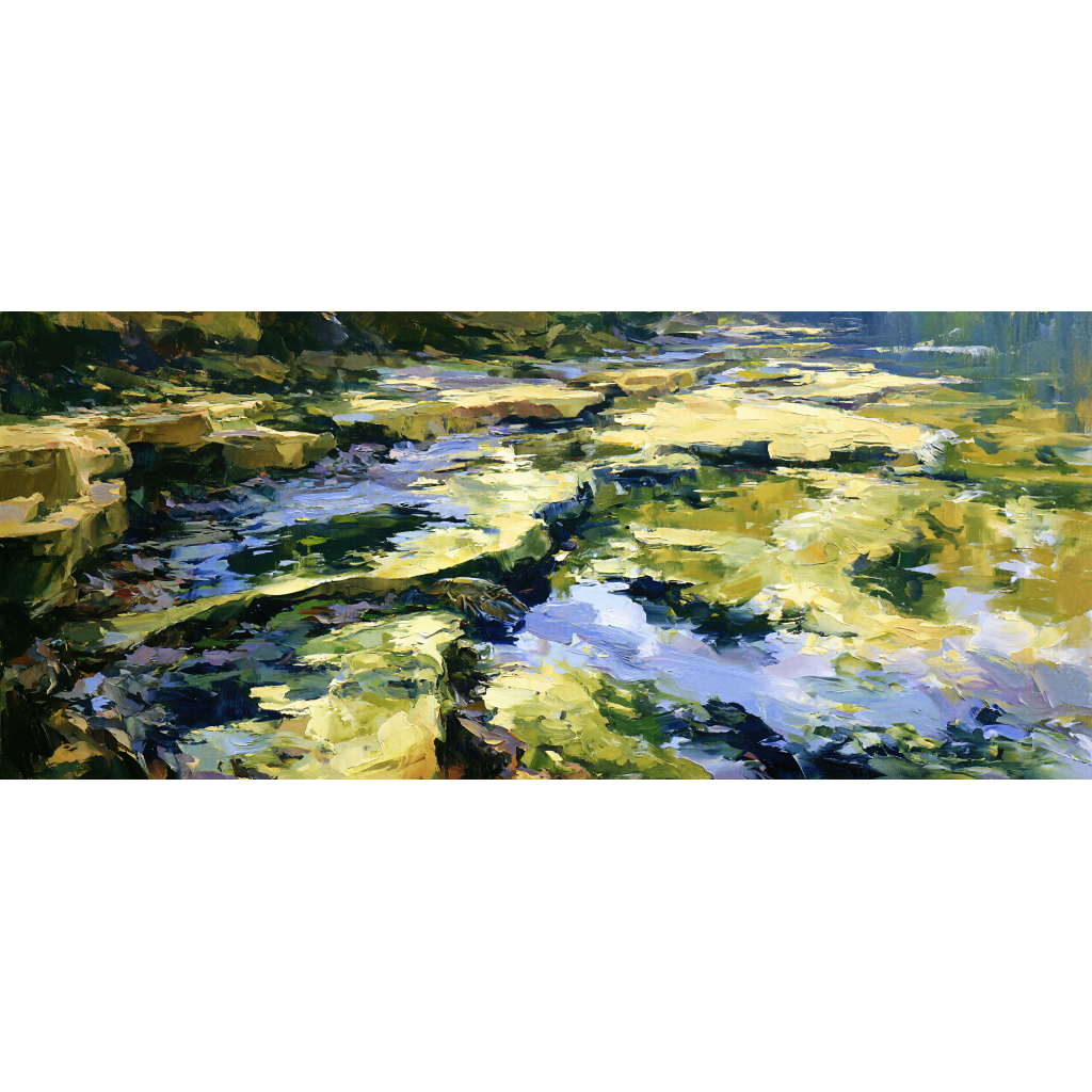 Green and Violet on Sandstone Flats Fine Art Print