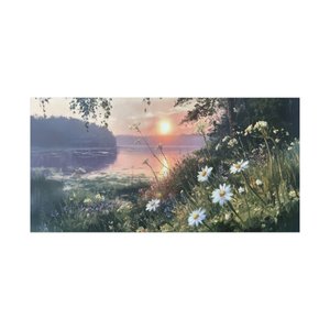 High Top Evening Daisies gallery-wrapped Canvas product view.