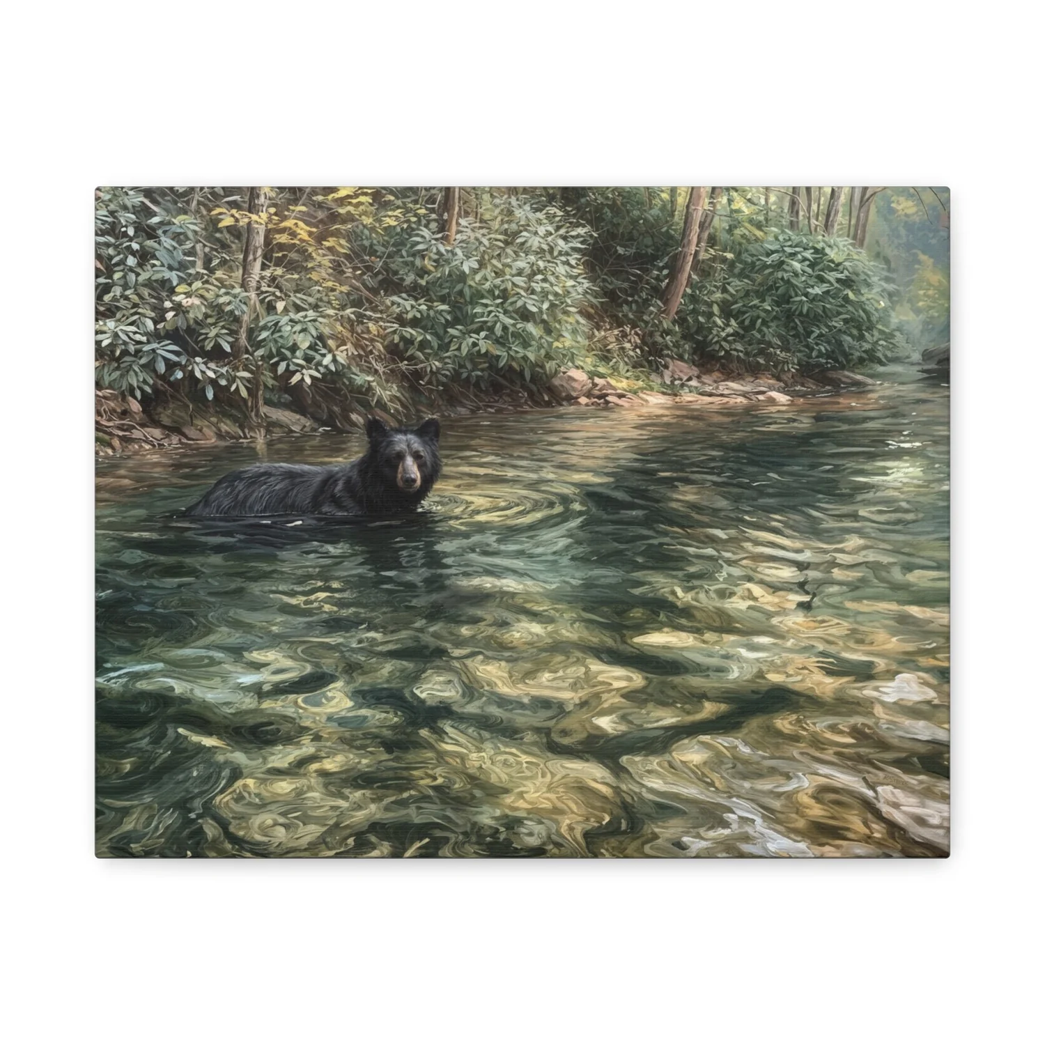 Keowee Bear at Day's End Lake Keowee canvas print