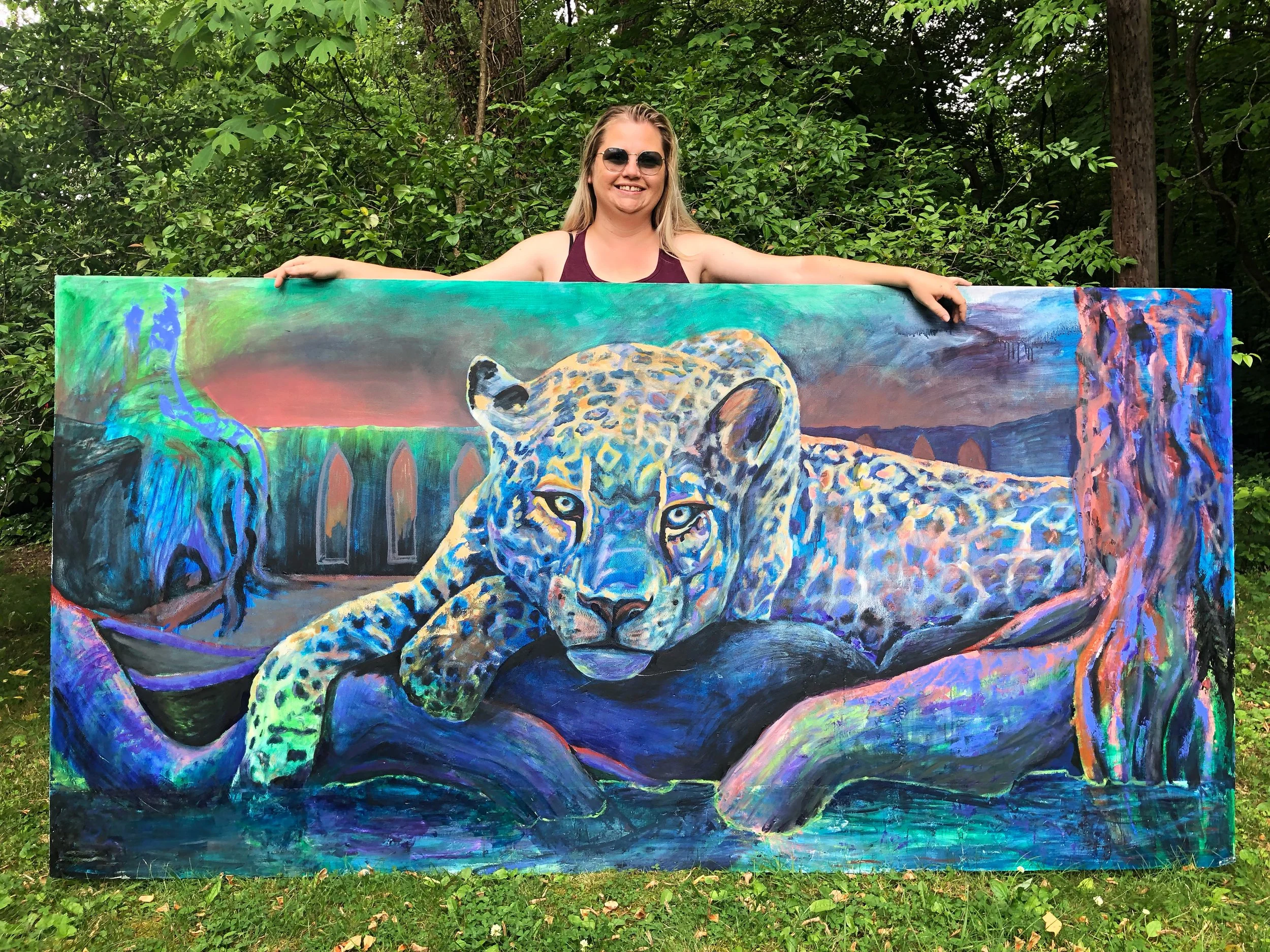 Why I Work Big: Large Paintings, Statement Wall Art, and Rooms That Feel Alive
