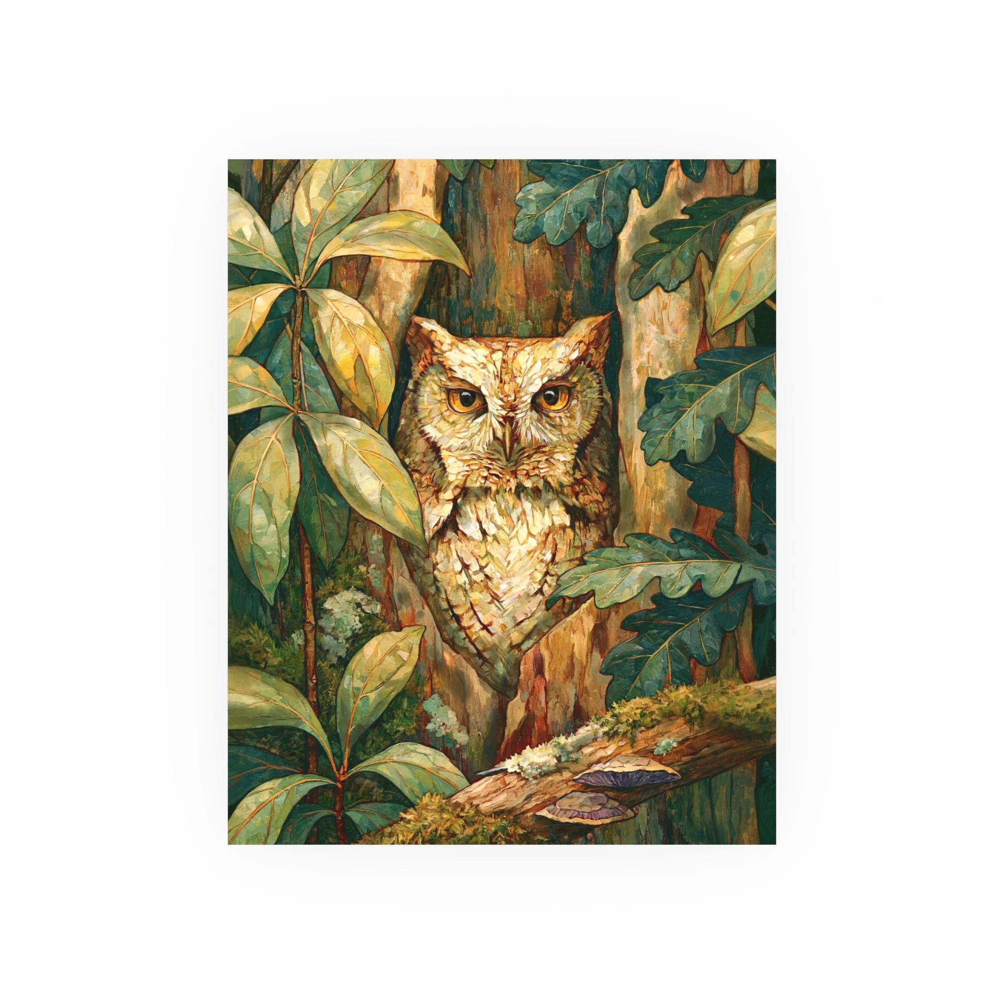 Eastern Screech Owl — Appalachian Woodland Art Print