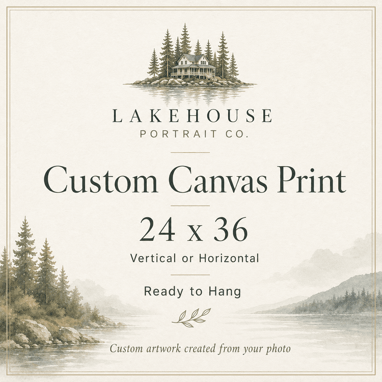 Ready-to-hang custom canvas print