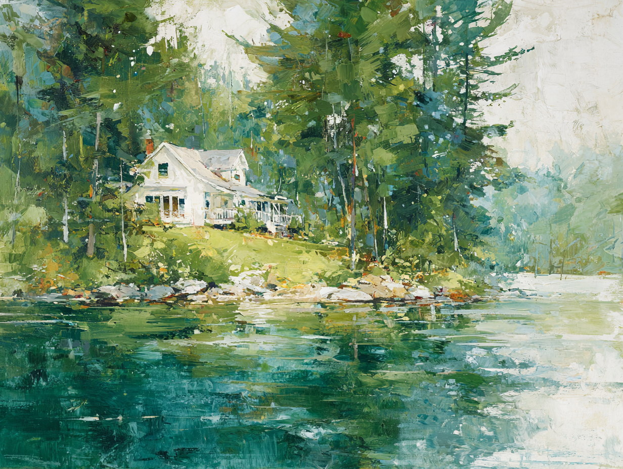 Lake Winnipesaukee — Summer Greens at the Water’s Edge