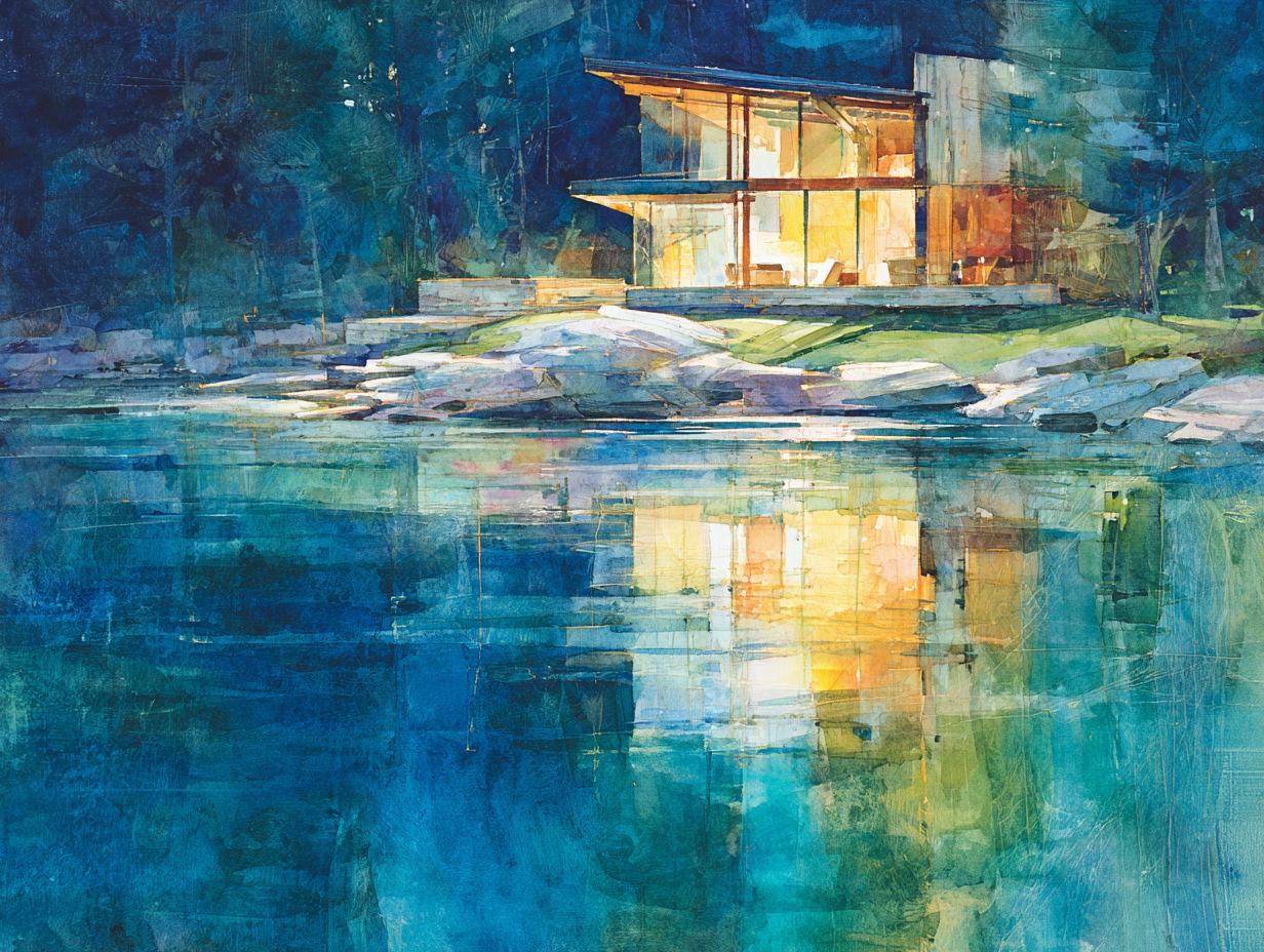 Lake Tahoe - Golden Reflection