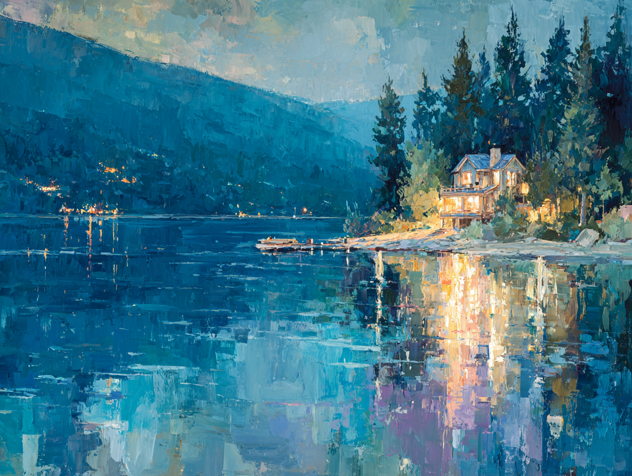 Lake Coeur d'Alene - Still Water Reflections