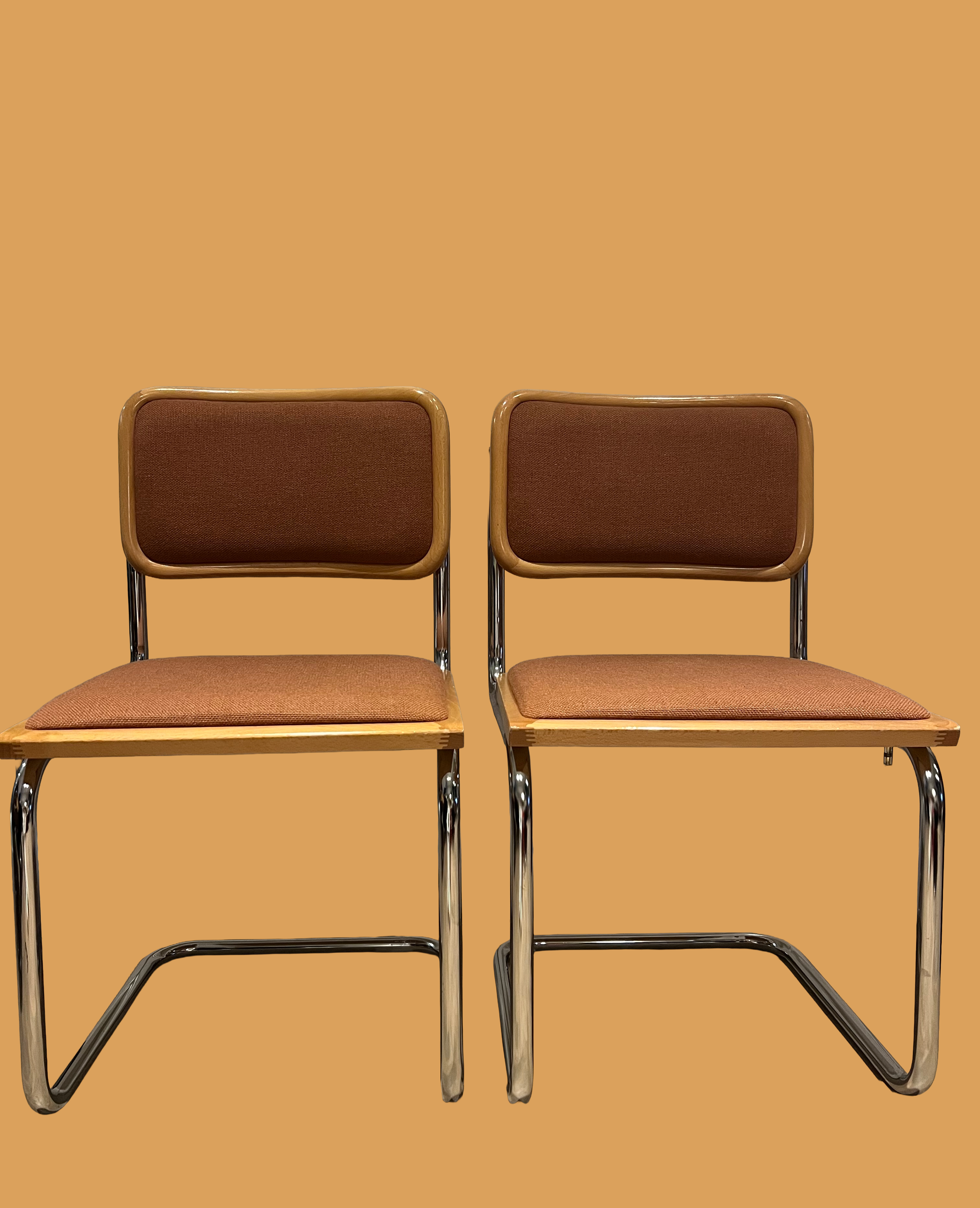 Set of Four Marcel Breuer Cesca Dining Chairs