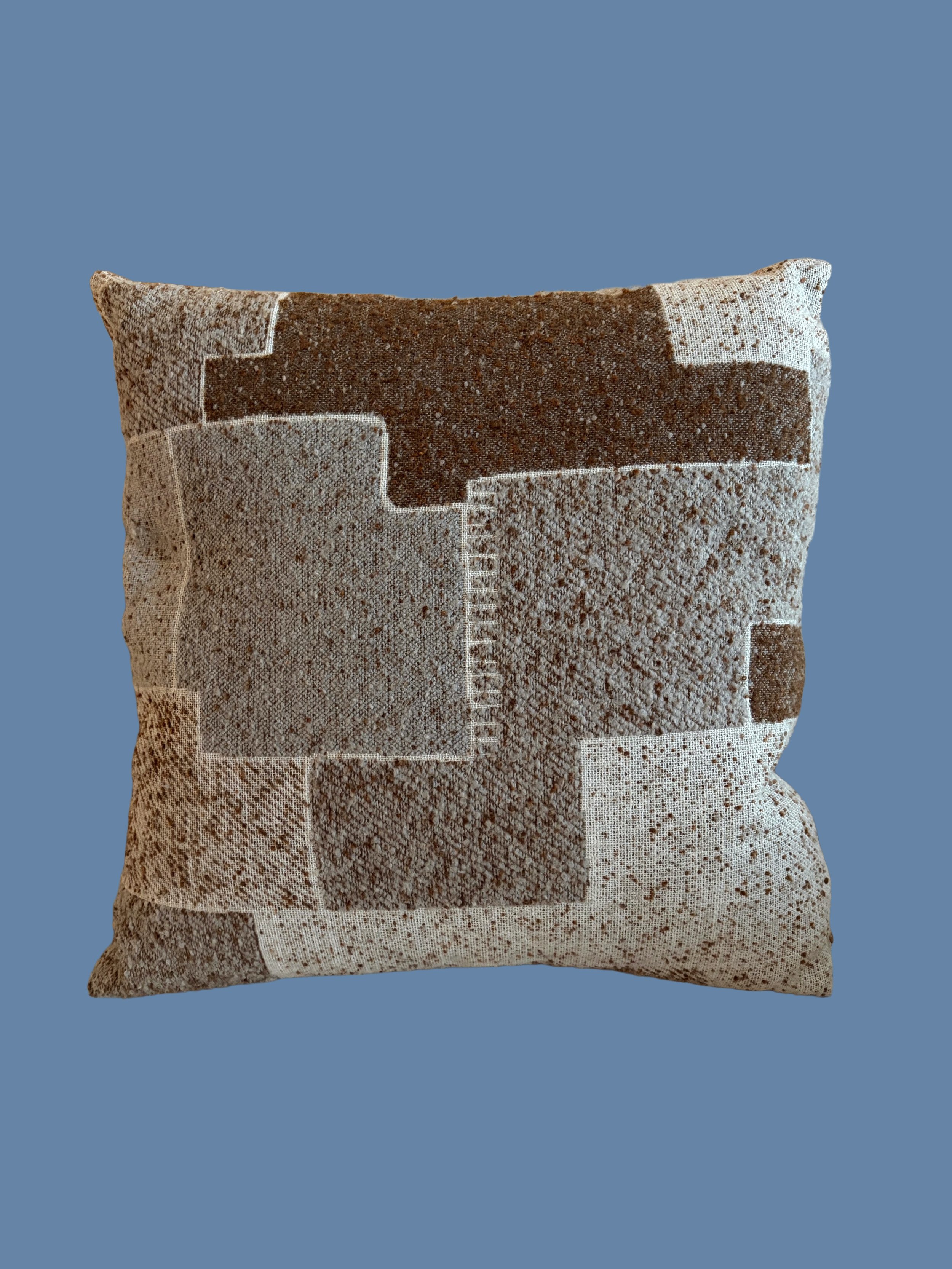 Grizzly Patchwork Square Cushion
