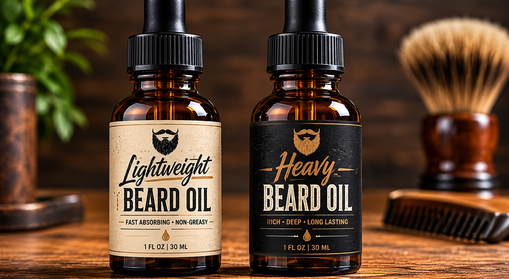 Lightweight V.S. Heavy Beard Oils.