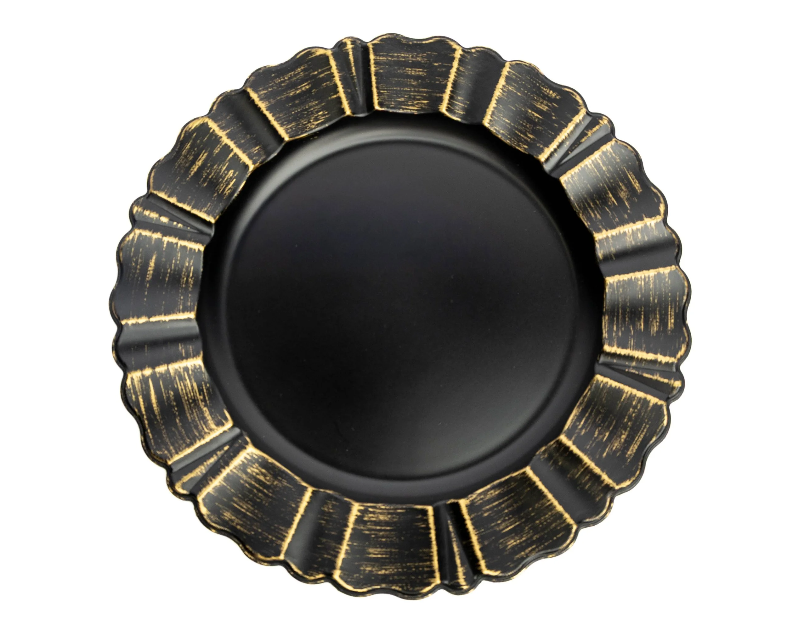 Black Scalloped $2.00