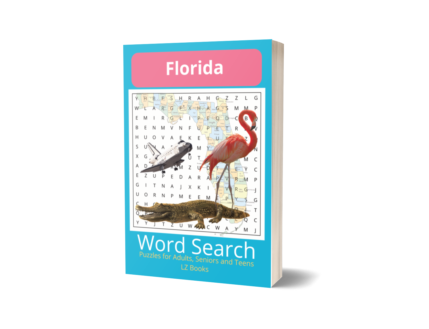 Florida Word Search Book Cover — LZ Books