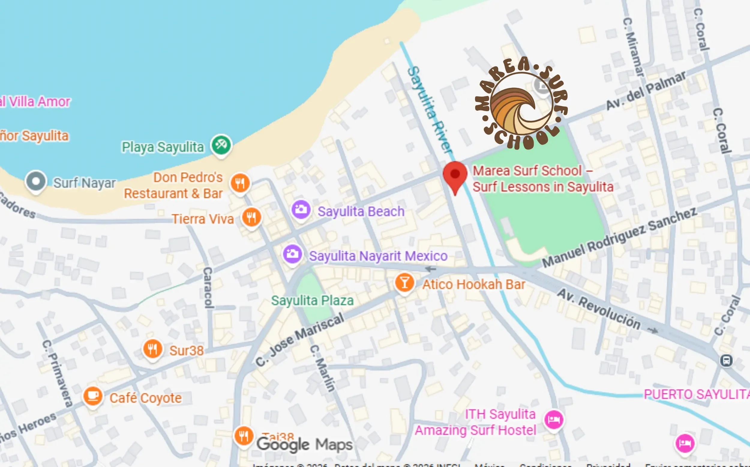 where to find us - Marea Surf School