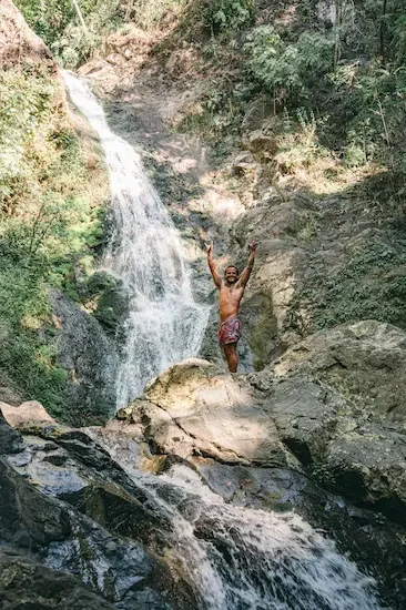 jungle waterfall hike near Sayulita Nayarit Mexico