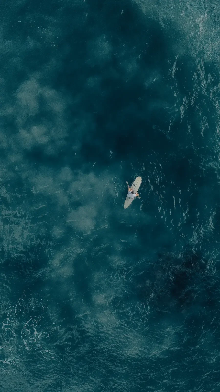 aerial view surfer riding wave Bahia Punta de Mita — Marea Surf School