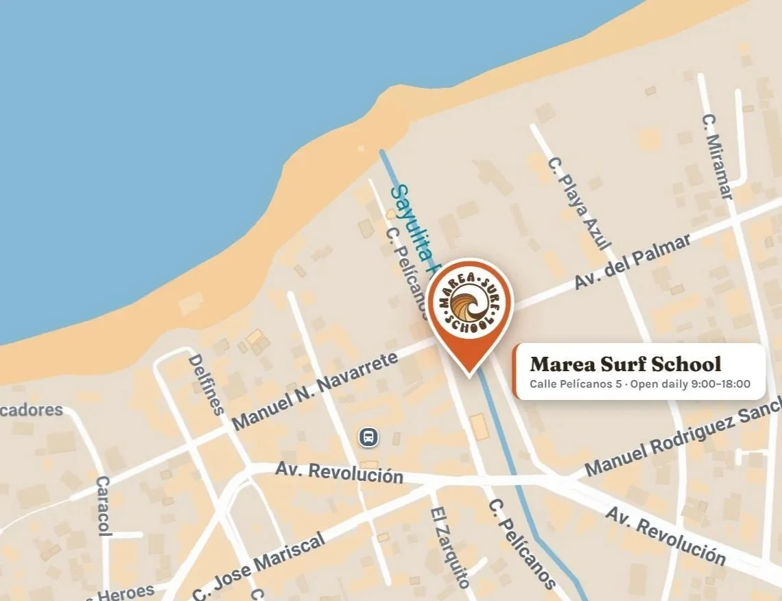 Map Marea Surf School