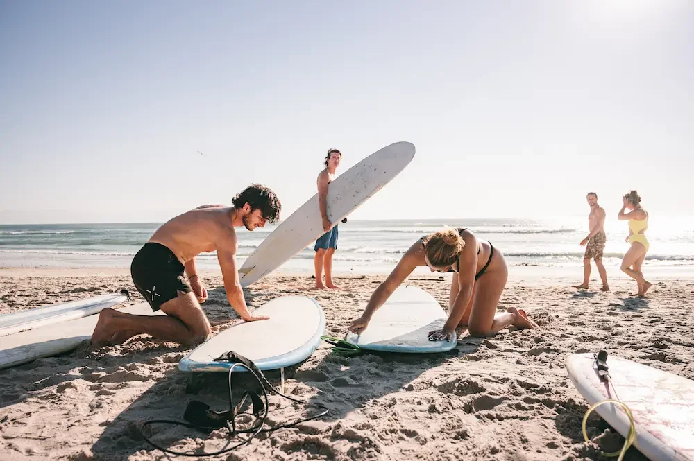 beach surf instruction Sayulita — Marea Surf School