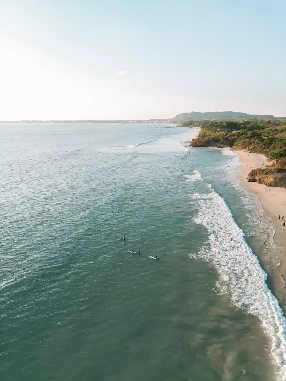la lancha surf break bird view - marea surf schoool
