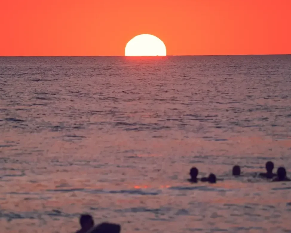 La Lancha sunset surf lessons Sayulita Mexico — Marea Surf School