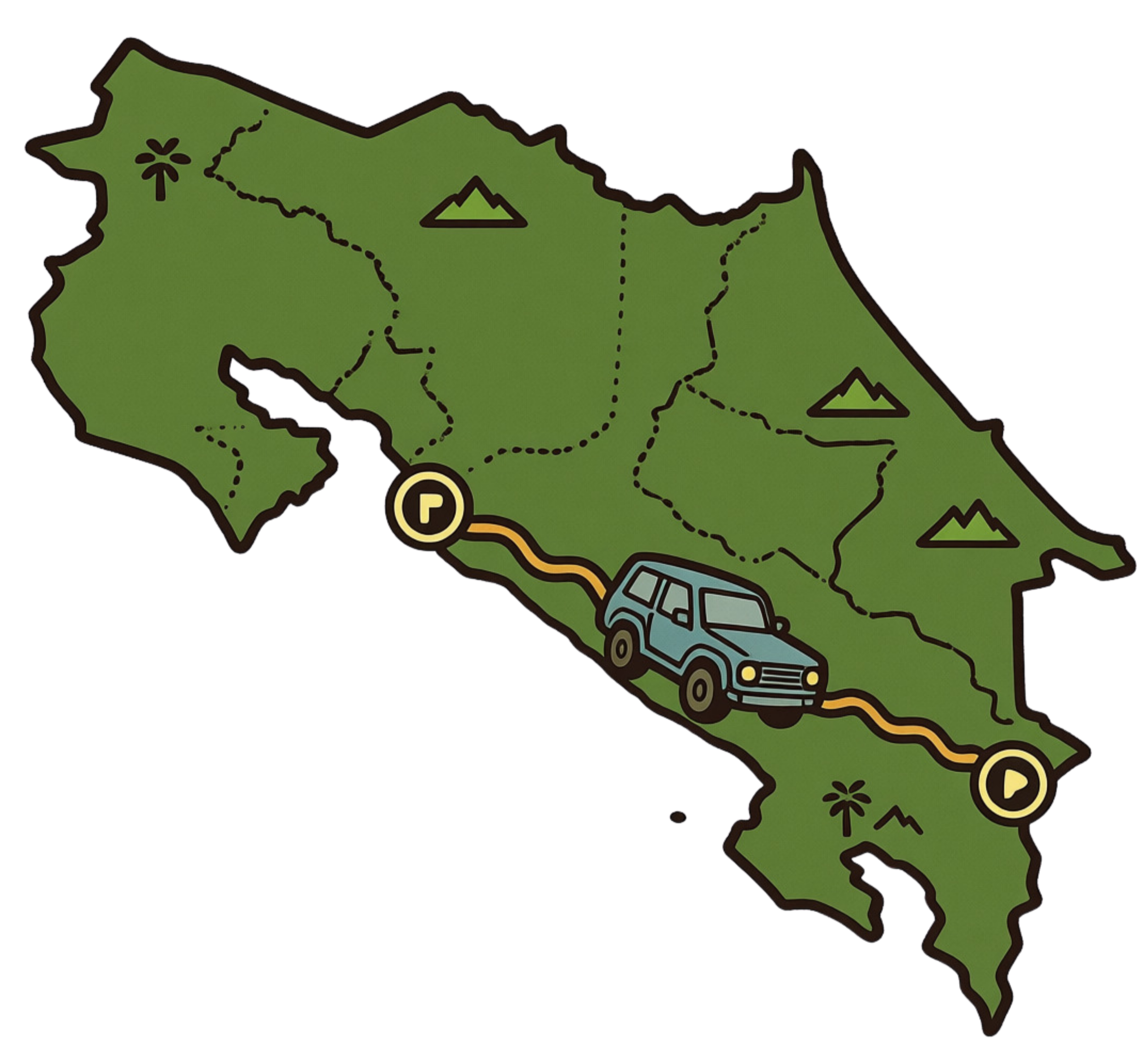 Mpa de Costa rica