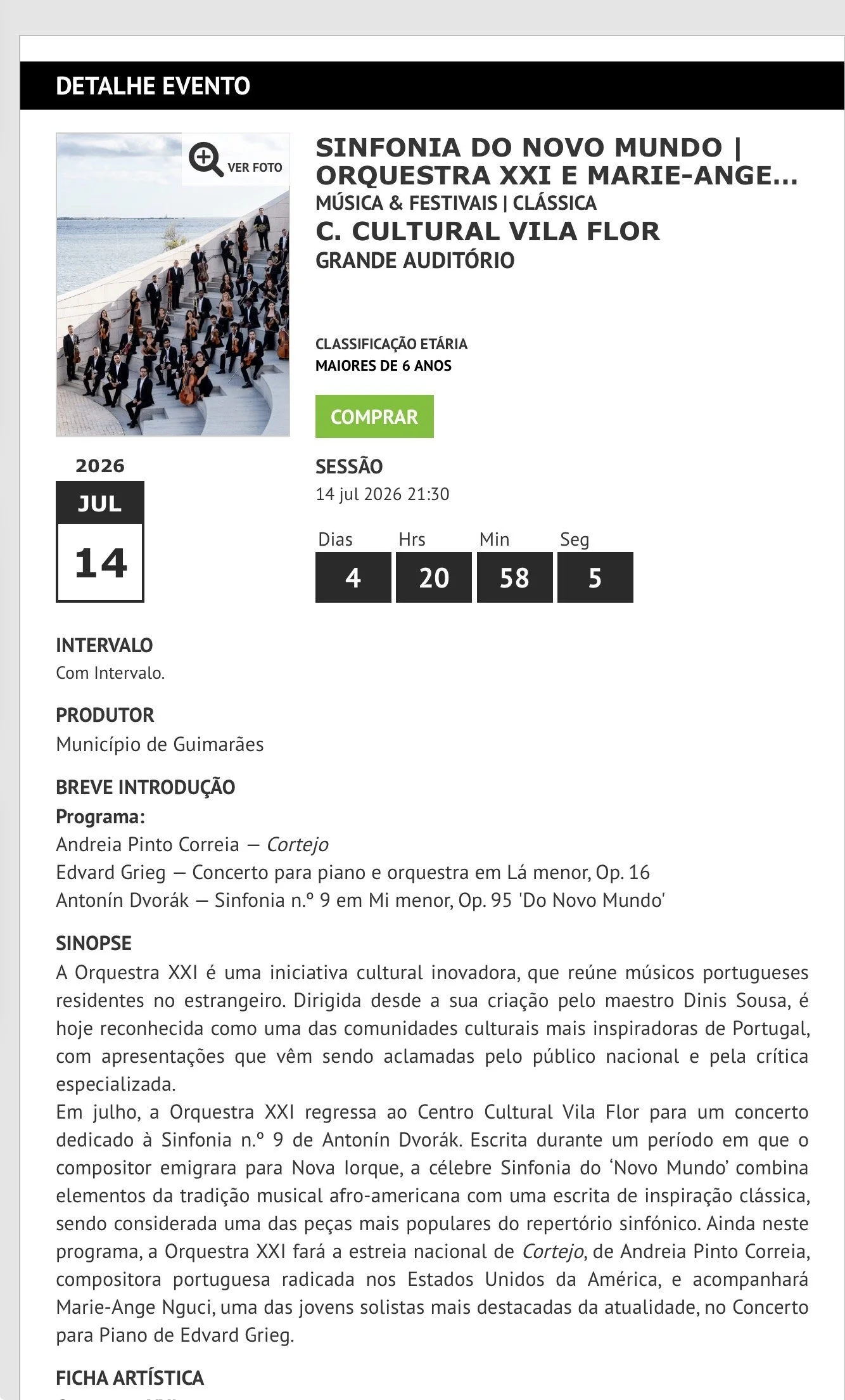 ORQUESTRA XXI - SUMMER TOUR 