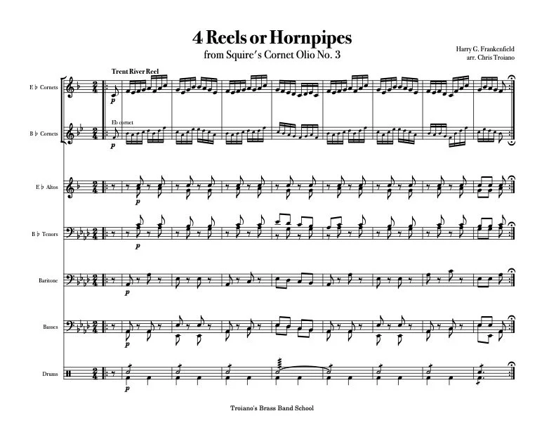 4 Reels or Hornpipes from Squire's Cornet Olio No. 3 (1876)