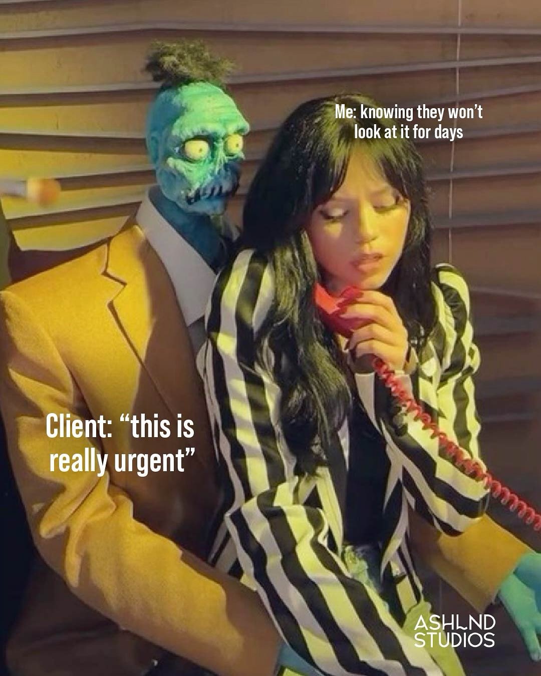 Deadlines may be scary, but you? You&rsquo;re scarier. Keep going, boss.

#creativebusiness #designerlife #creativelife #freelancelife #marketingtips #smallbusinessowner #spookyseason #halloweenvibes #ashlndstudios #digitaldesigner #CreativeEntrepren