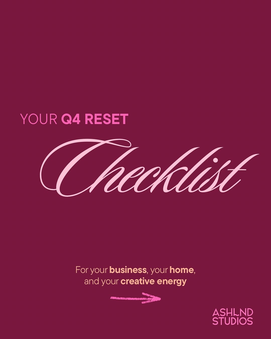 There&rsquo;s the version of you everyone sees, the one running your business, checking the boxes, staying productive. And then there&rsquo;s the version behind the scenes, the one keeping it all together quietly. This Q4 reset checklist is for her.
