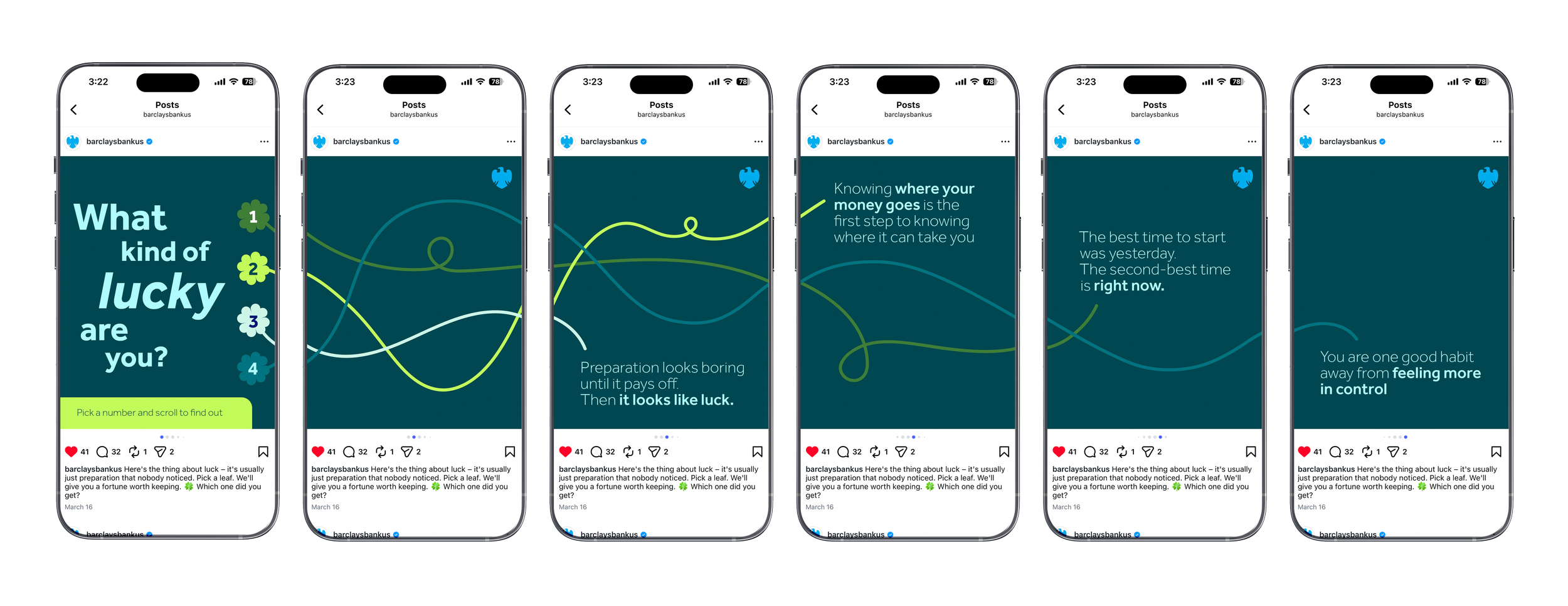 Barclays Bank US  —  "St. Patrick's Day"
Instagram Post