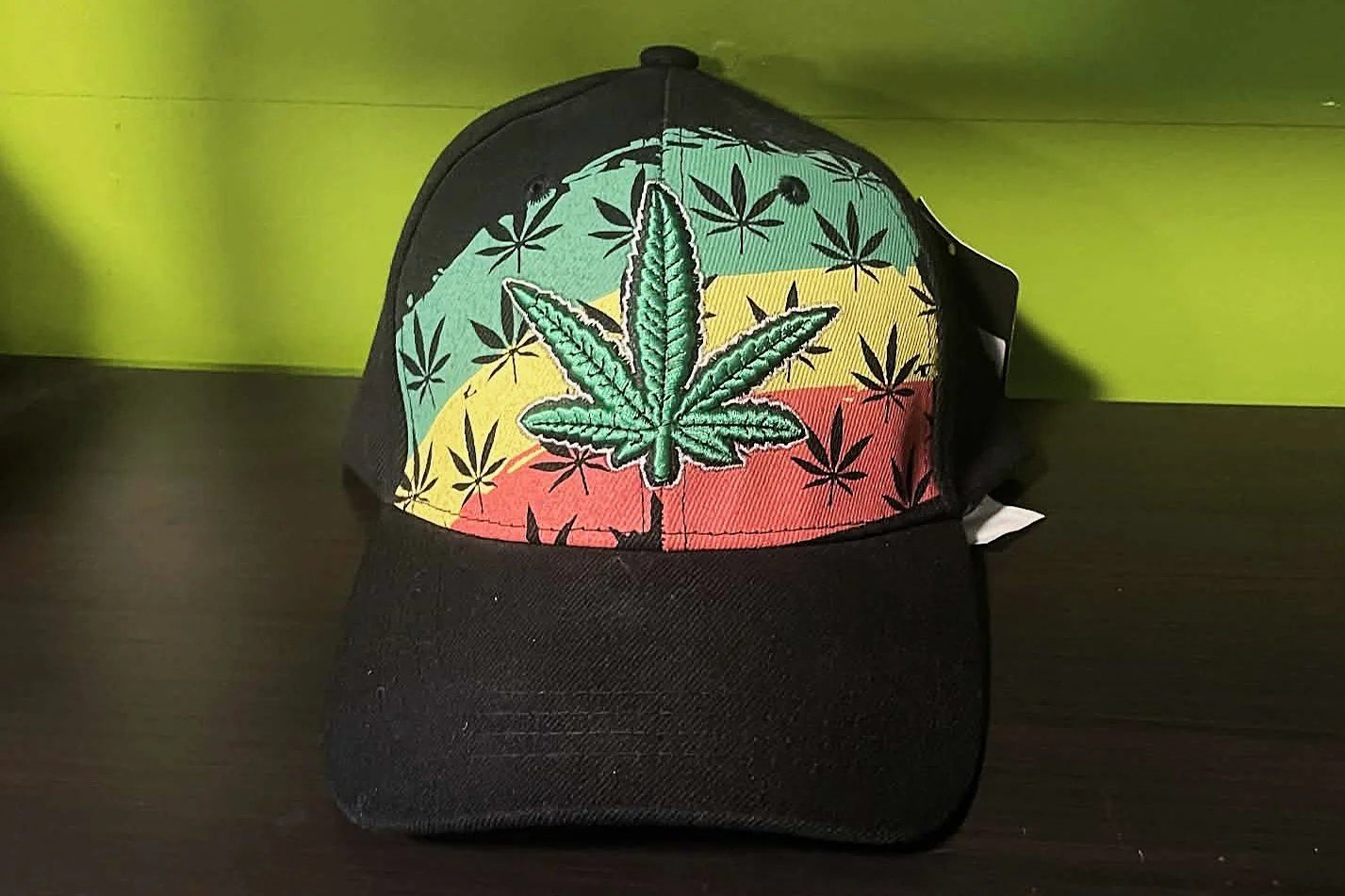 Rasta Leaf Graphic Hat
