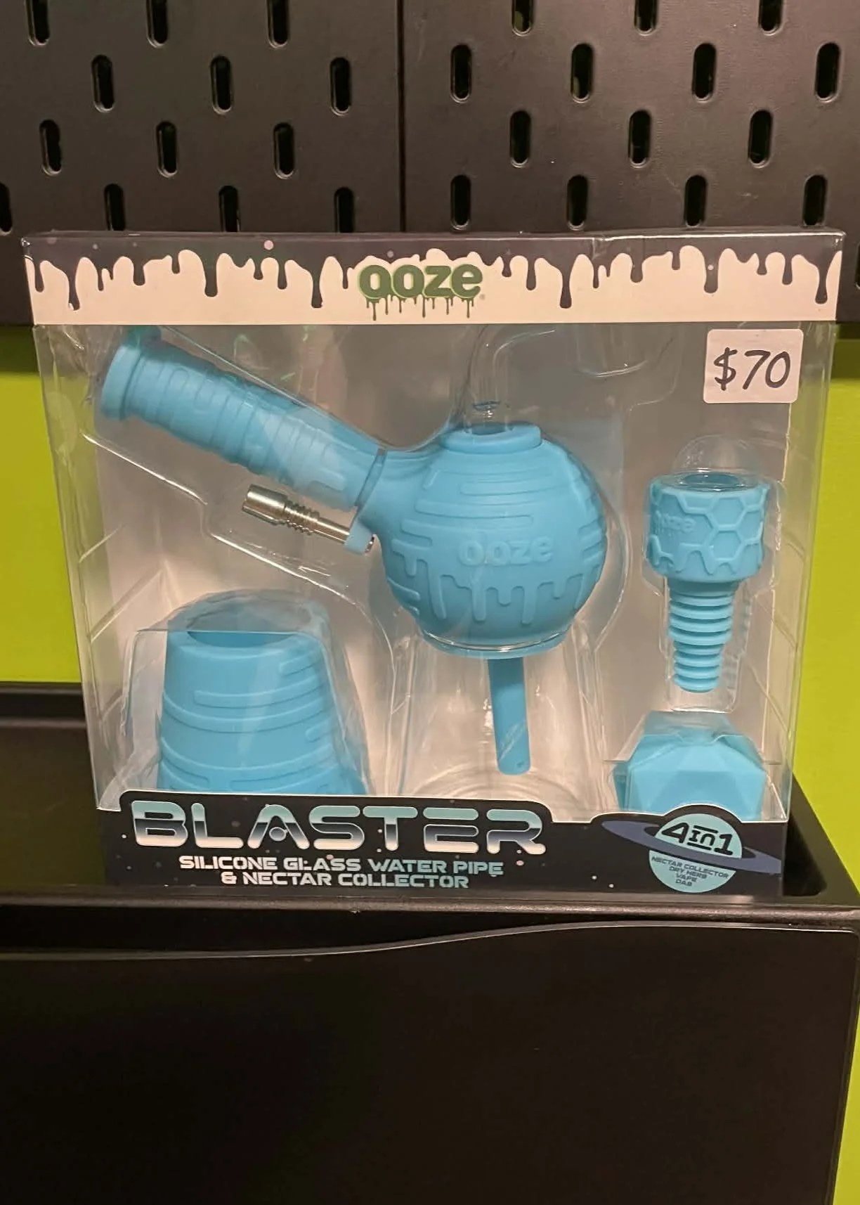 Ooze Blaster 4-in-1 Silicone Glass Water Pipe & Nectar Collector