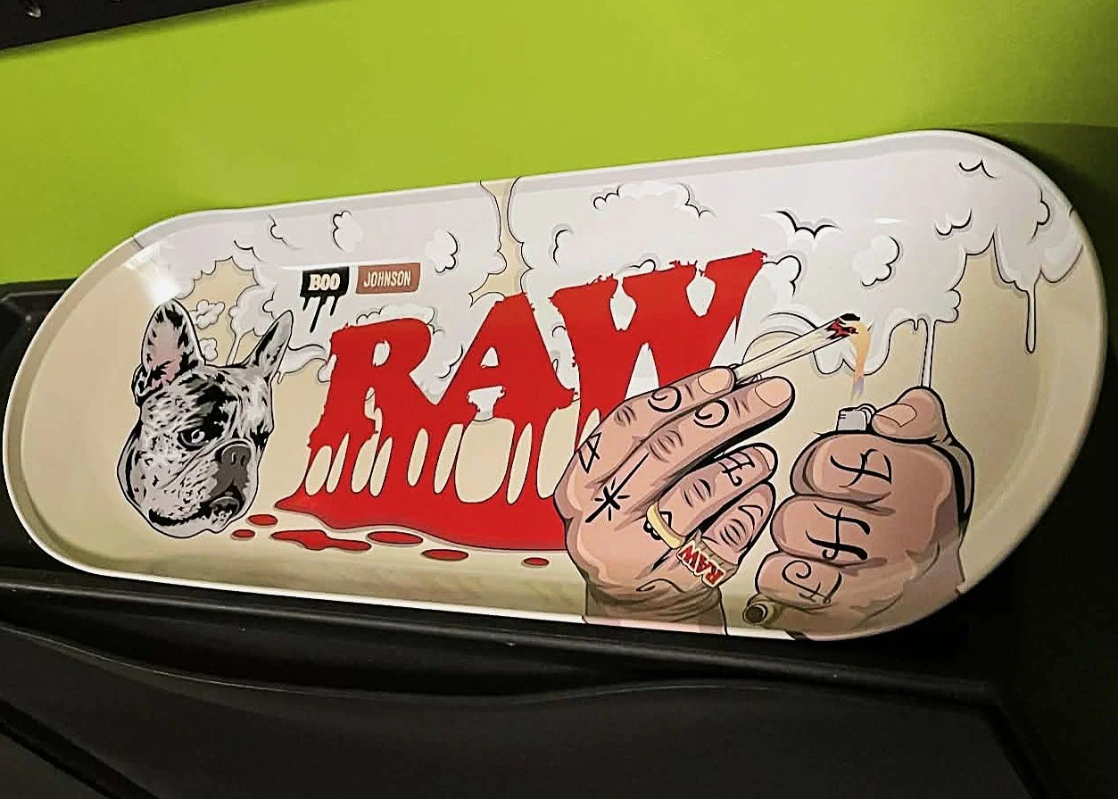 RAW Skateboard Rolling Tray