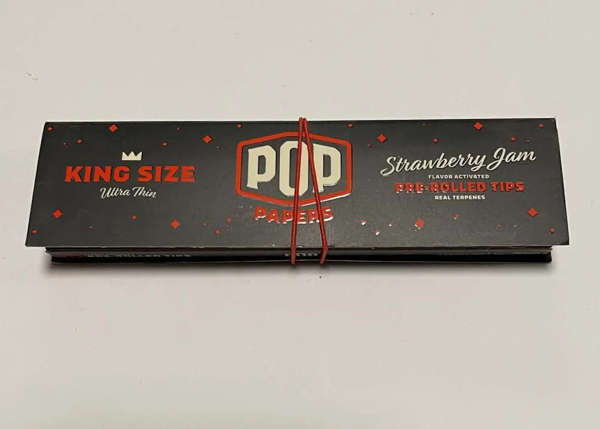POP Papers + Pre-Rolled Tips – Strawberry Jam (King Size)