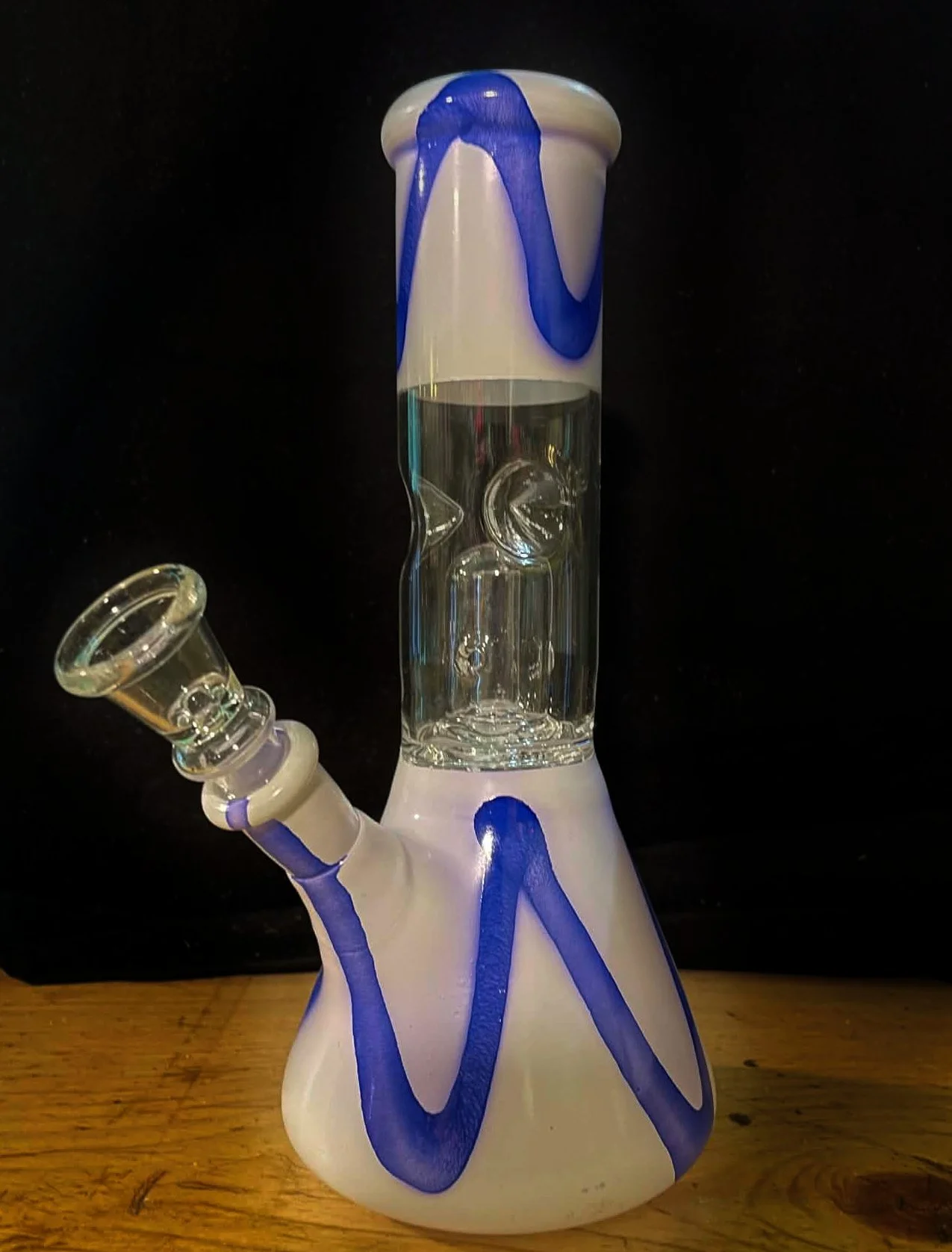 Splash Wavy Bell Percolator Bong – 8