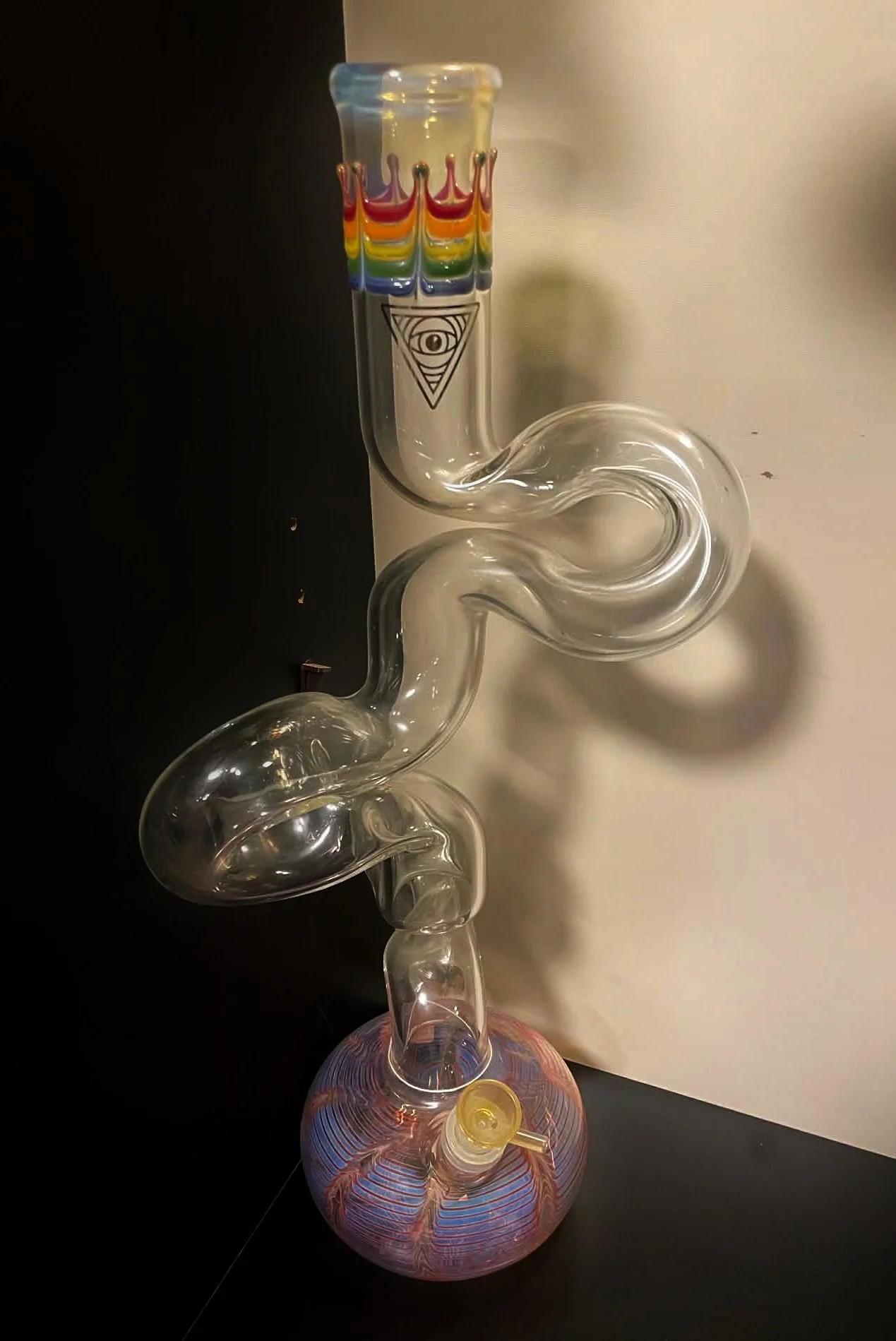 Art Glass Swirl Bong