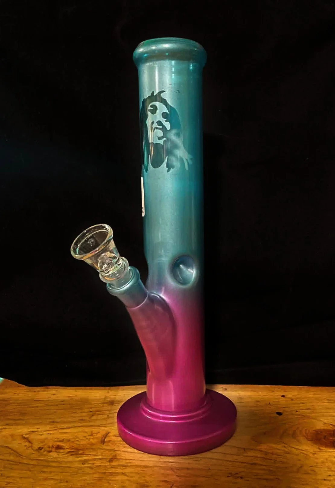 jammin twin tone glass 12in. teal pink.jpg