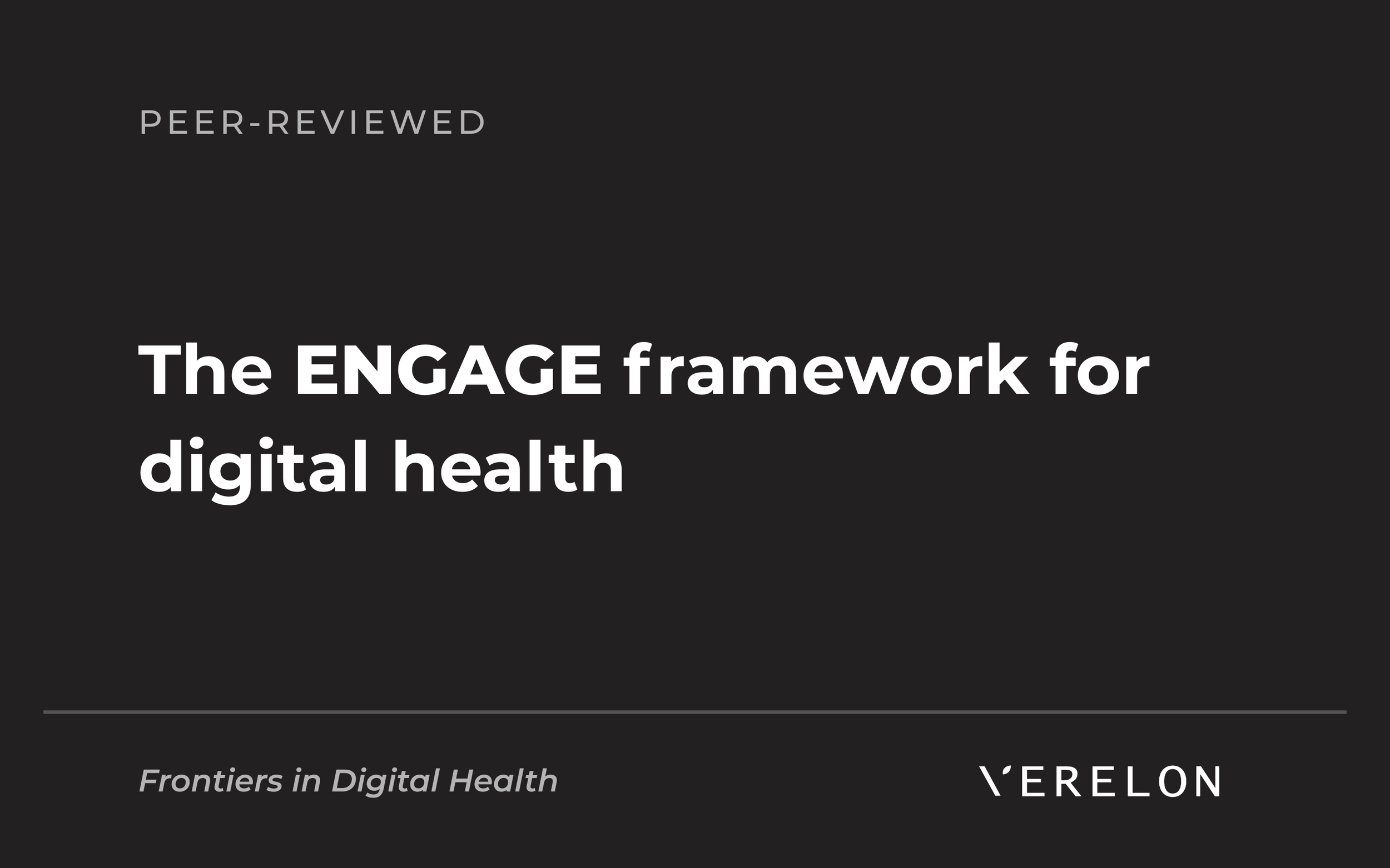ENGAGE Framework for Digital Health Interventions