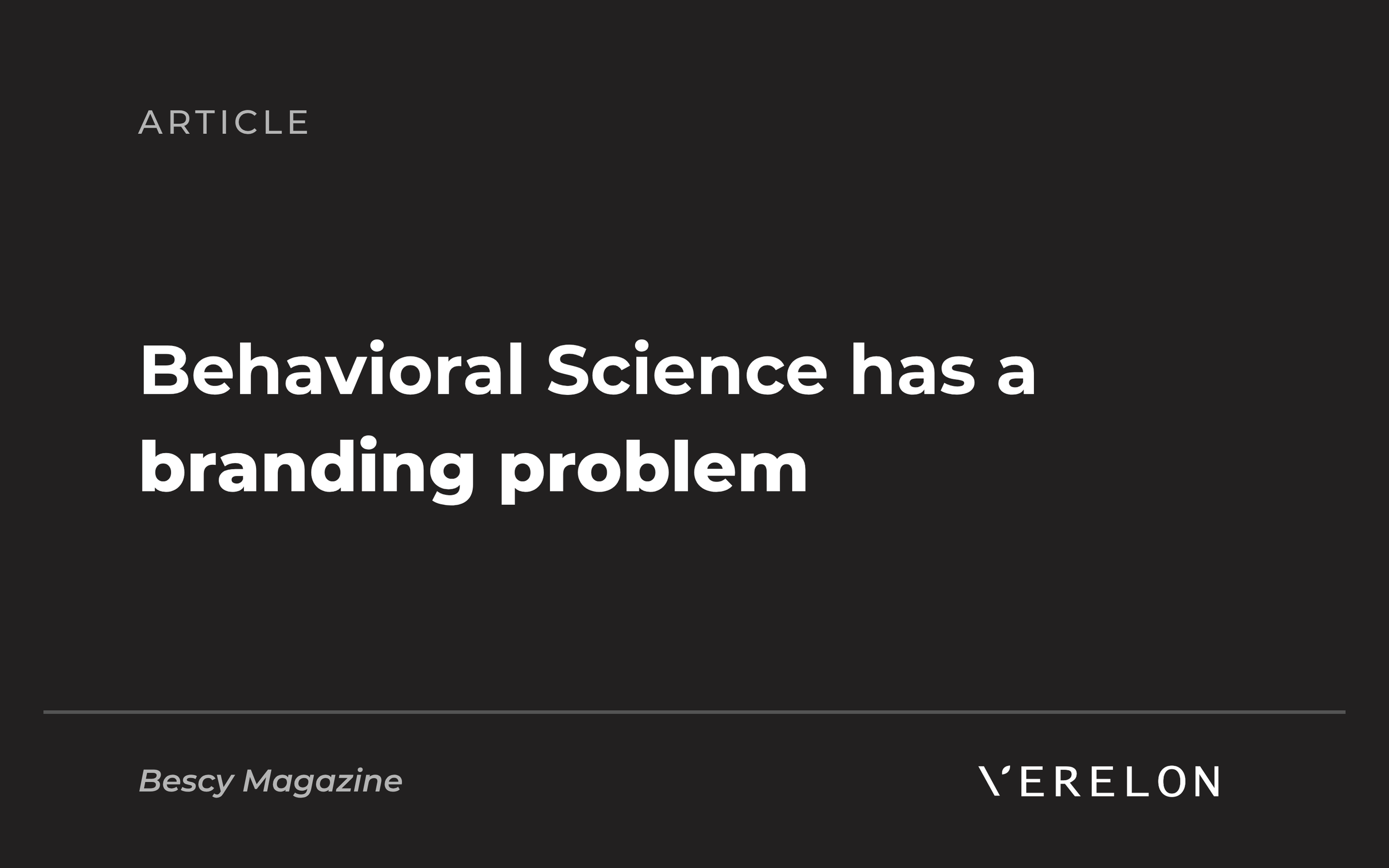 Applied Behavioral Science has a branding problem