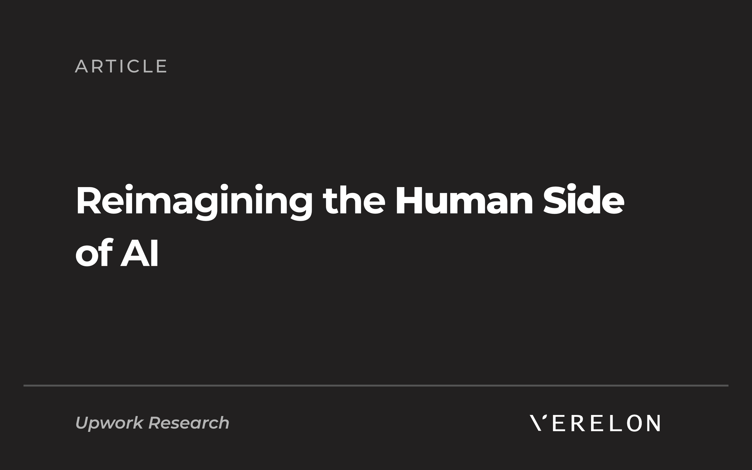 Reimagining the Human Side of AI