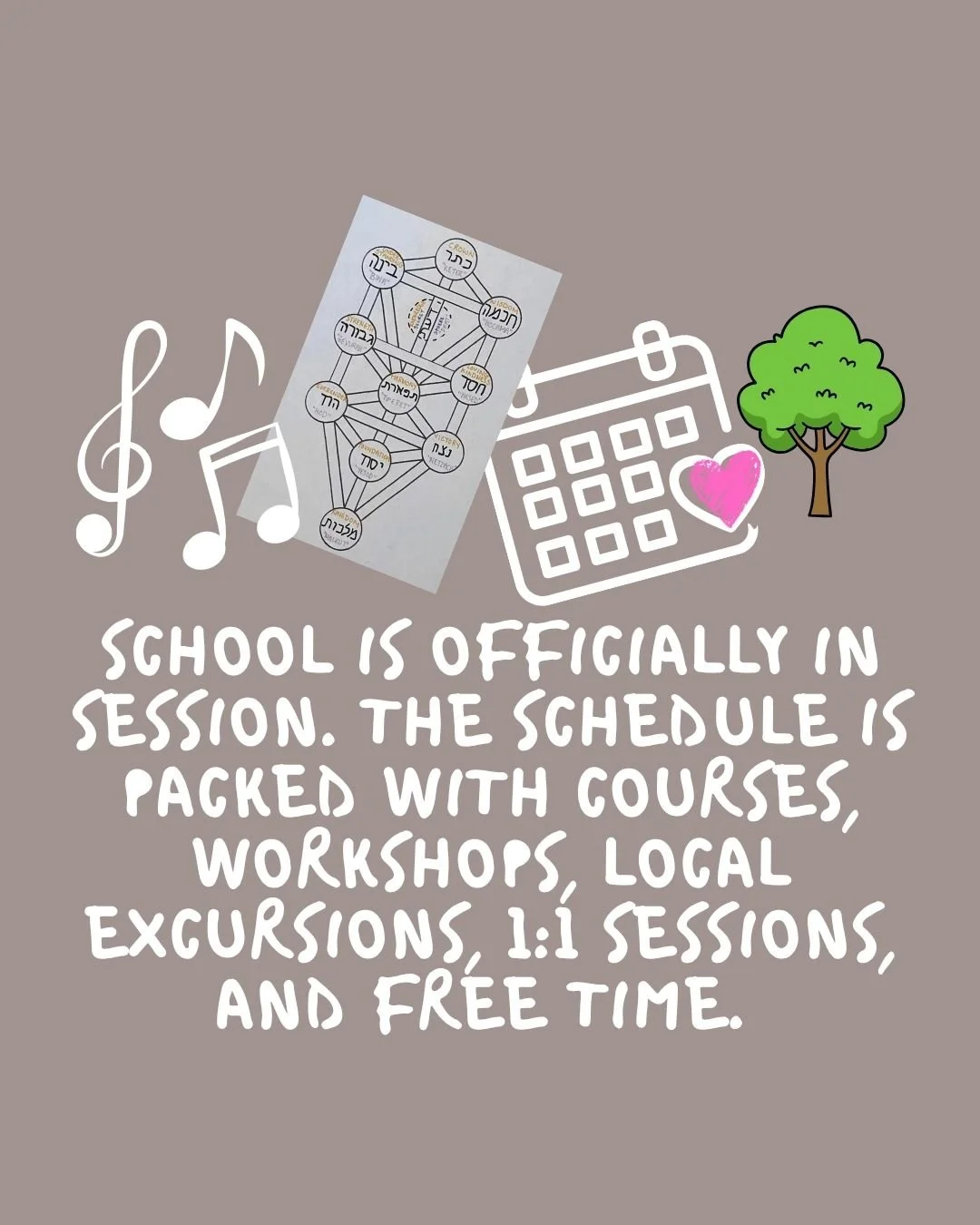 The First Semester of School,  7 days, Aug 30-Sep 5 (co-ed)