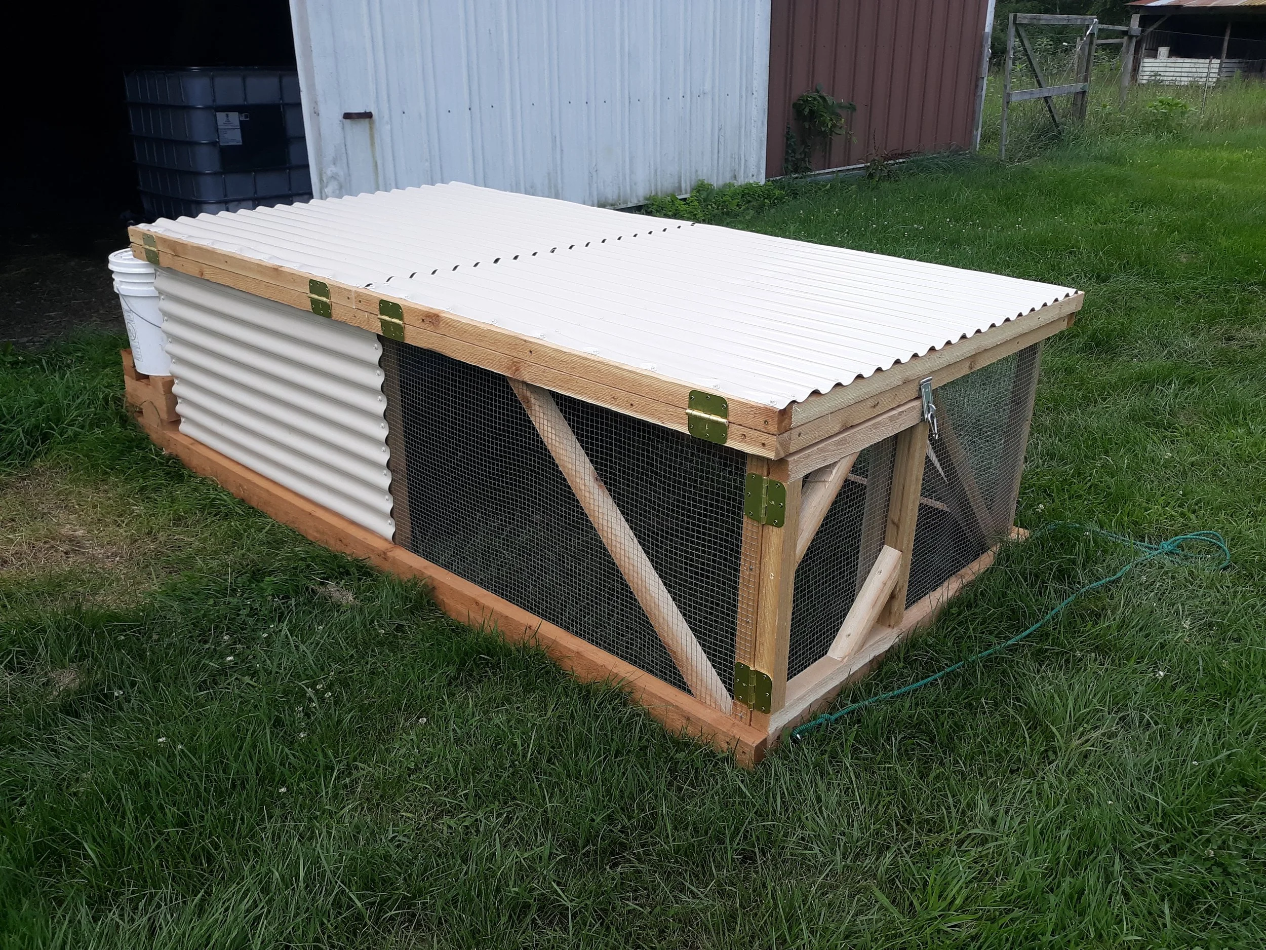 Cedar Chicken Tractor