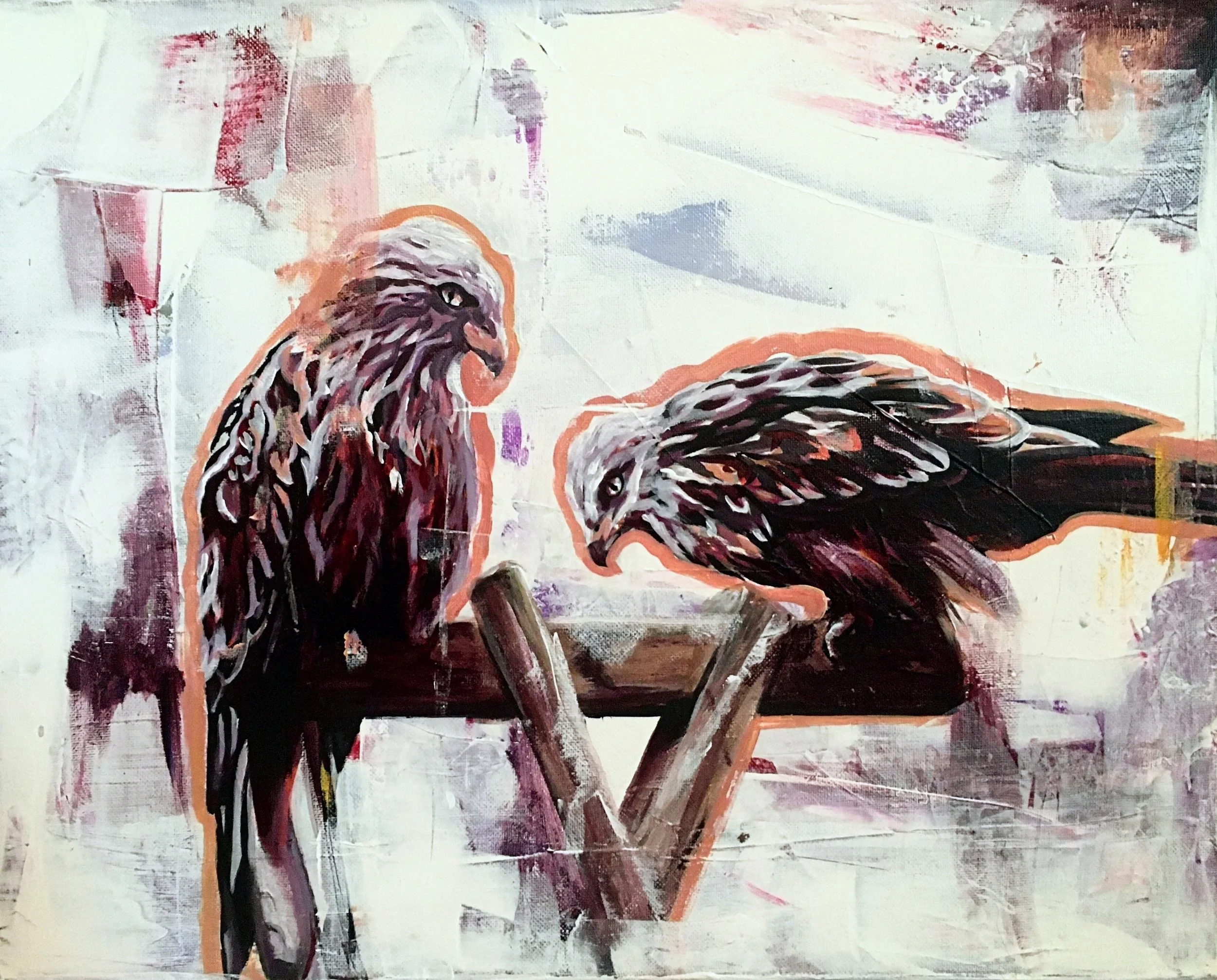 Red Kites
16 x 20 Acrylic on Canvas
2022
