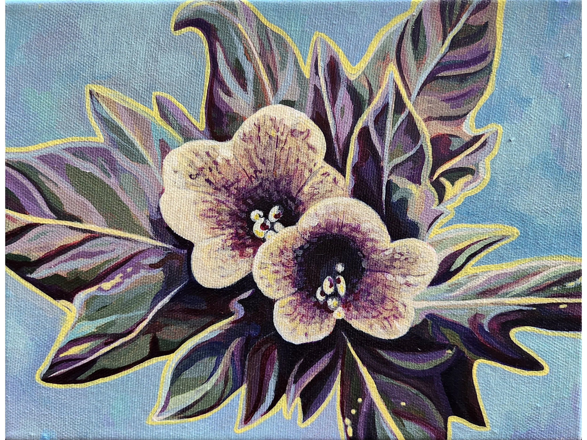 Henbane
7 x 9 Acrylic on Canvas
2025