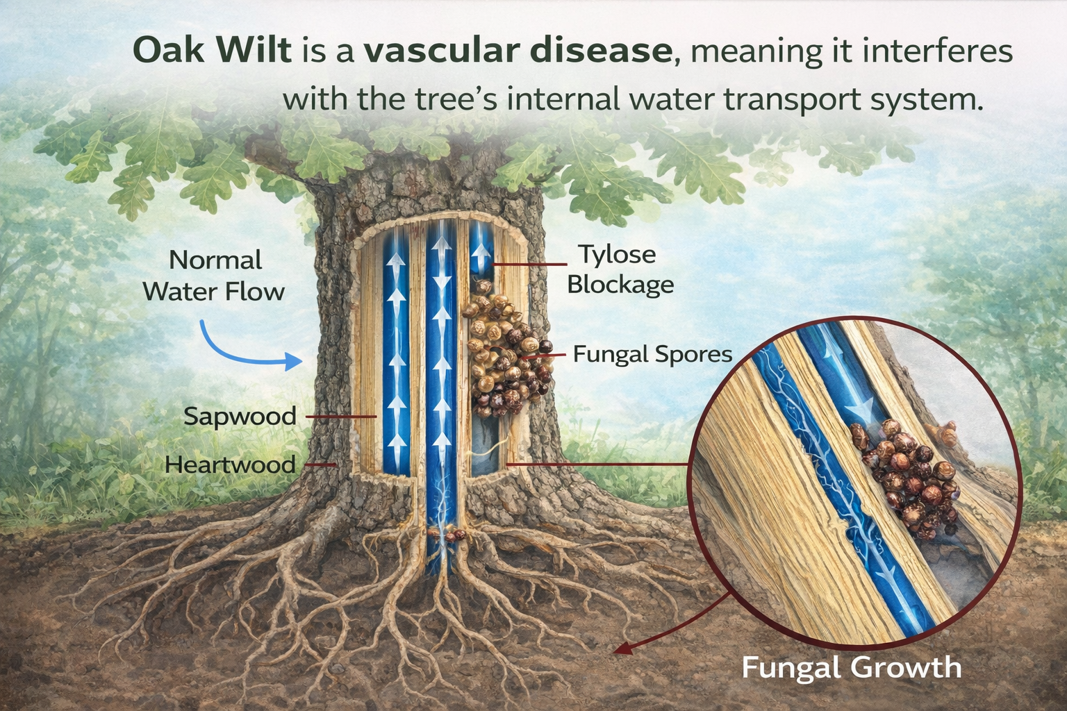 Biology Behind Oak Wilt