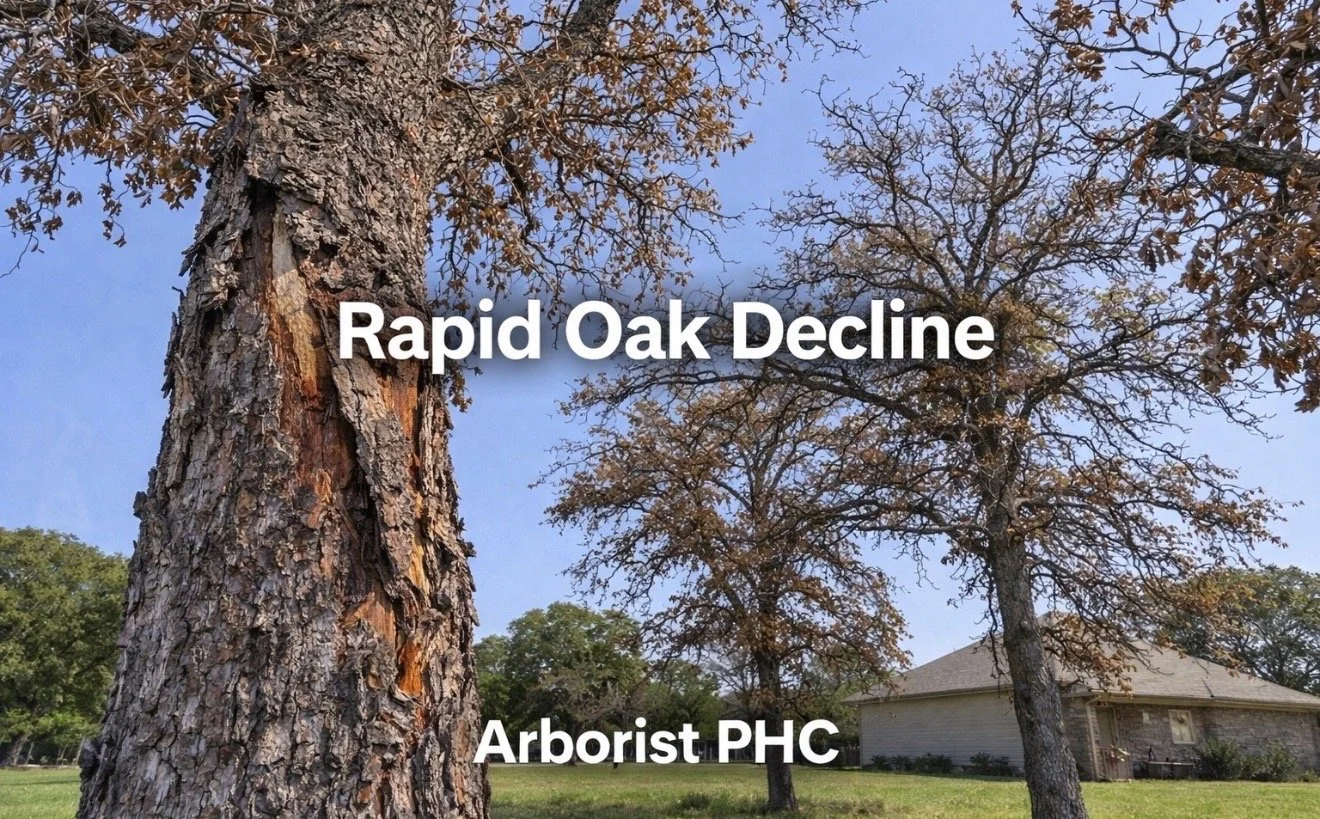 Rapid Oak Decline on Savannah Post Oaks in Aledo, Texas