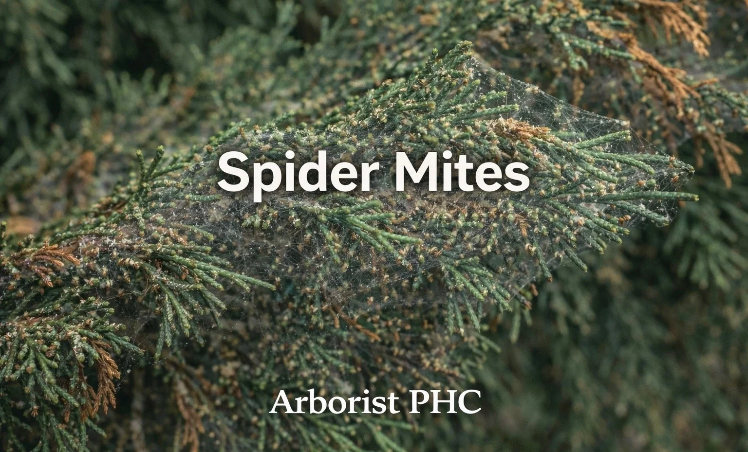Spider Mites on Leyland Cypress Trees in Weatherford TX