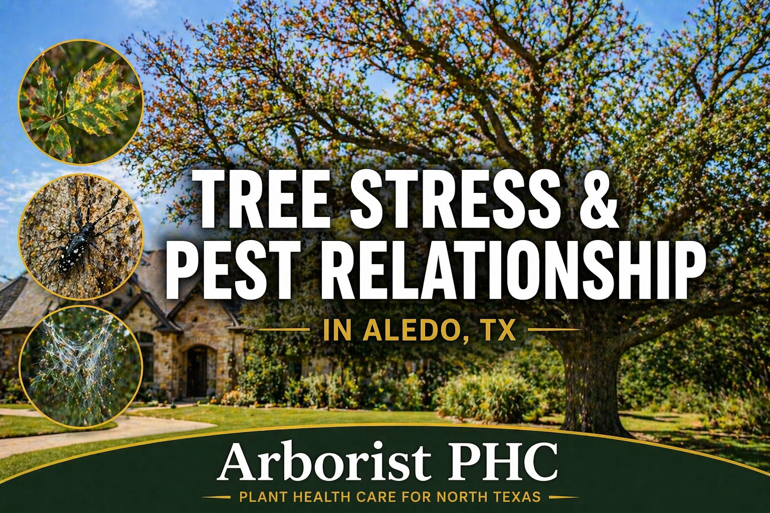 Tree Stress &amp; Pest Relationship in Aledo TX – Why Weak Trees Attract Insects