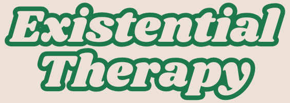 Text reading 'Existential Therapy' with a green outline.