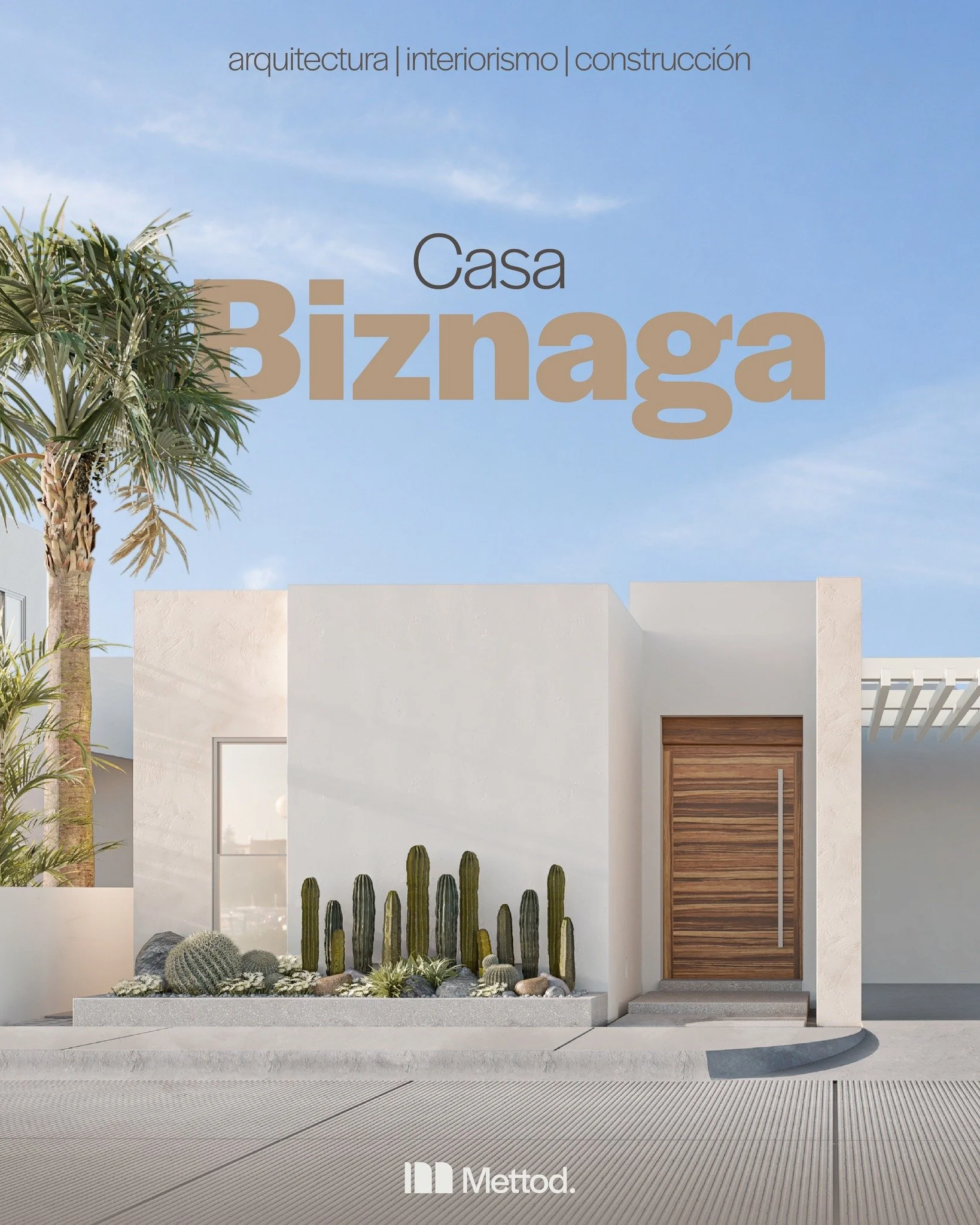 Dise&ntilde;ar una casa tambi&eacute;n es pensar c&oacute;mo se va a vivir todos los d&iacute;as.

Casa Biznaga, desarrollada para San Carlos, Sonora, busca un balance entre arquitectura limpia, materiales c&aacute;lidos y espacios que realmente func