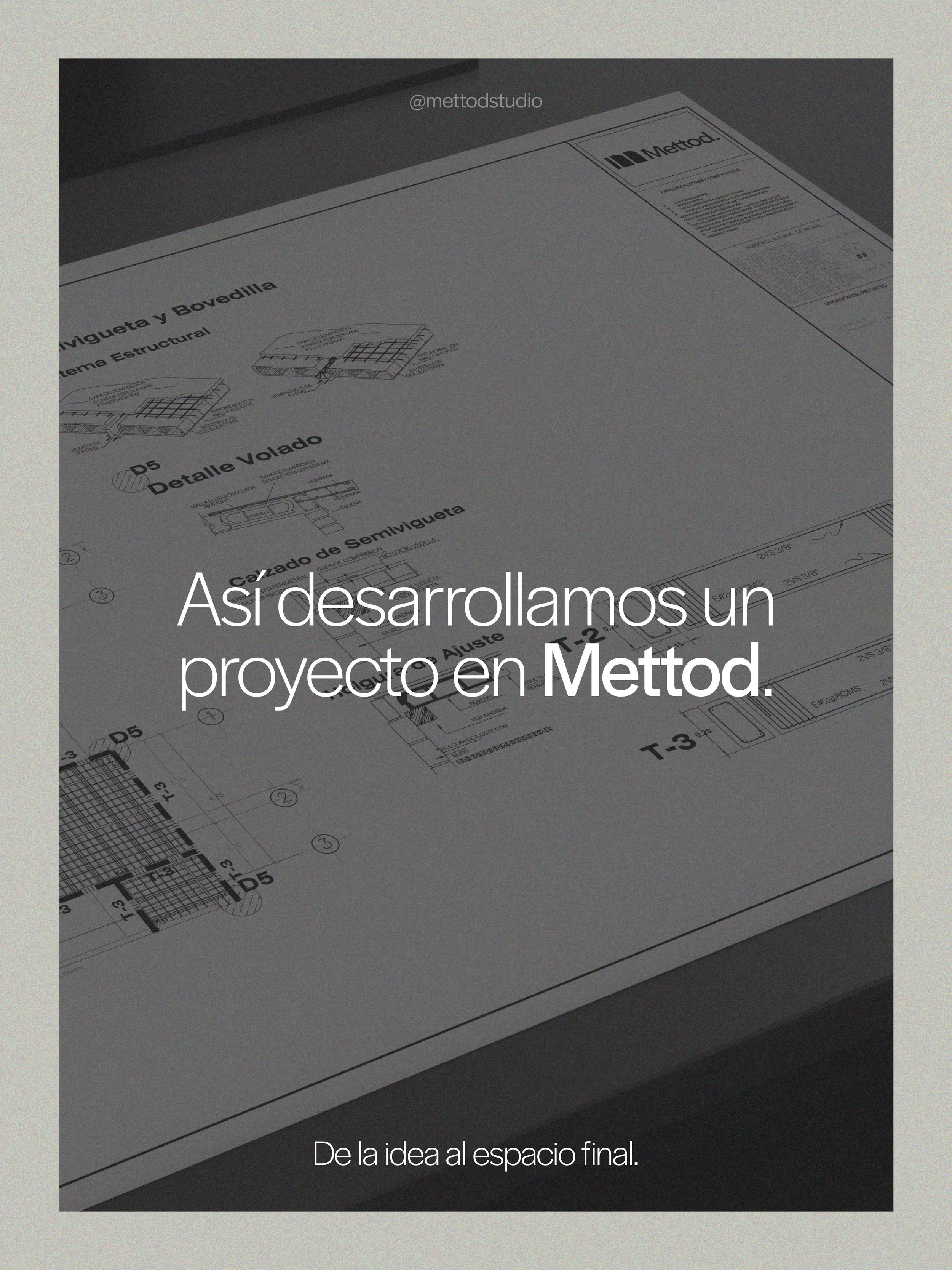 Detr&aacute;s de cada proyecto hay mucho m&aacute;s que una propuesta final.

Hay an&aacute;lisis, desarrollo, coordinaci&oacute;n, decisiones y un proceso que ayuda a transformar una idea en algo que realmente puede construirse y funcionar correctam