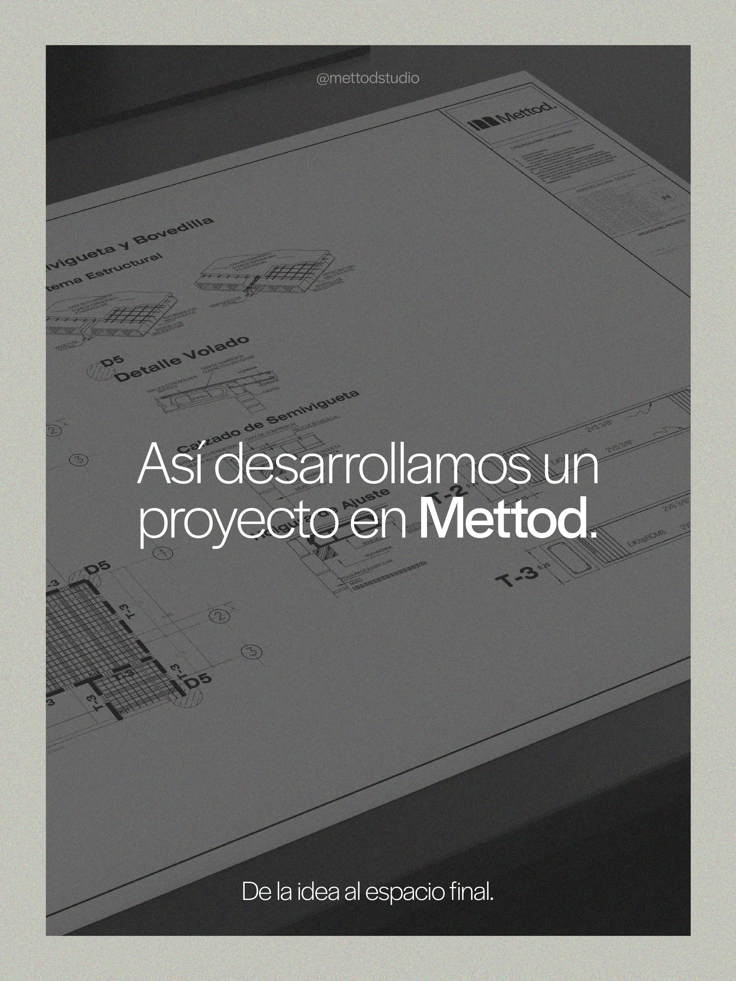 Detr&aacute;s de cada proyecto hay mucho m&aacute;s que una propuesta final.

Hay an&aacute;lisis, desarrollo, coordinaci&oacute;n, decisiones y un proceso que ayuda a transformar una idea en algo que realmente puede construirse y funcionar correctam