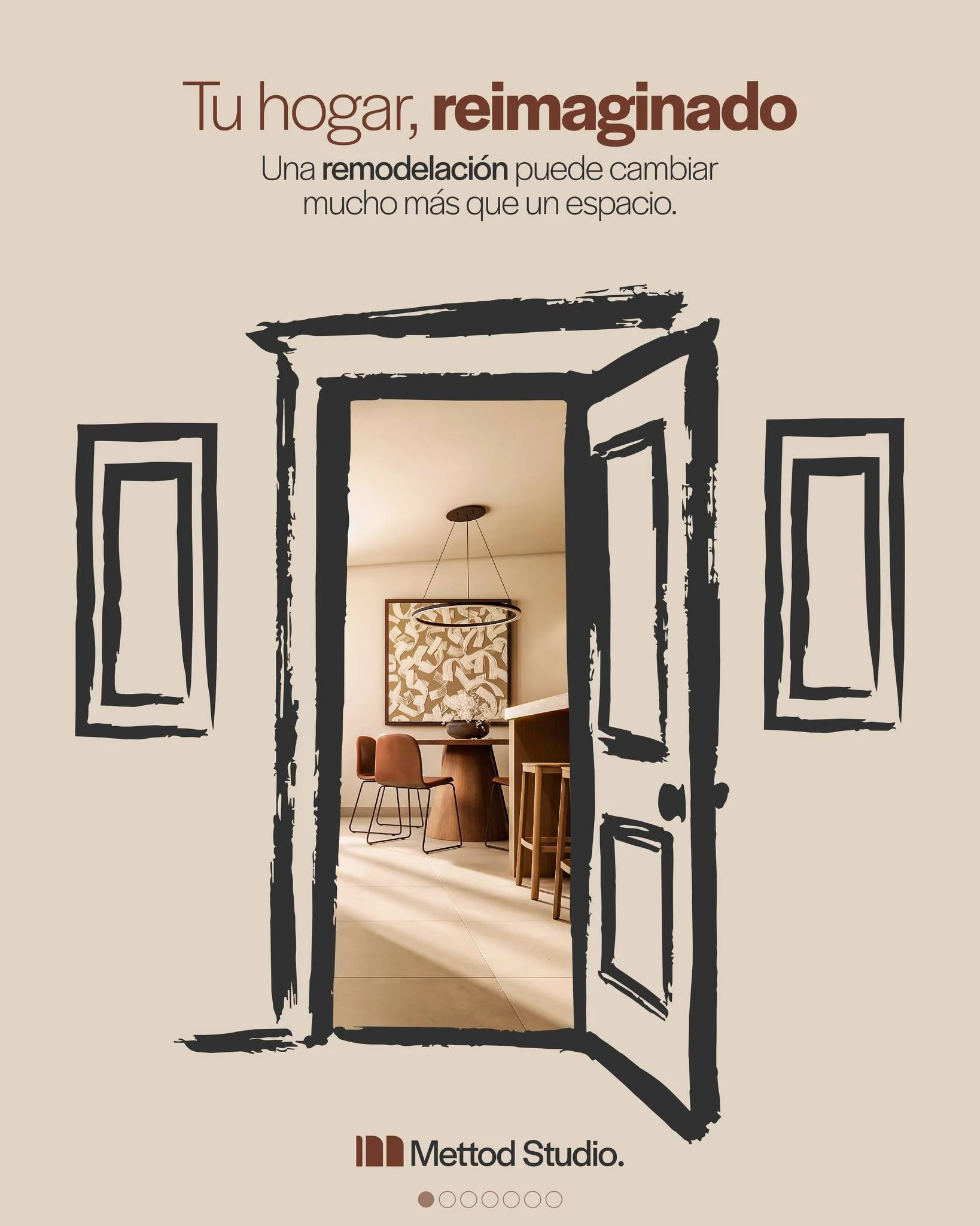 Tu hogar puede cambiar mucho m&aacute;s que su apariencia.

Una remodelaci&oacute;n bien desarrollada transforma la forma en que vives, aprovechas y disfrutas cada espacio.

Desliza para descubrir el antes y despu&eacute;s de este proyecto.

&iquest;